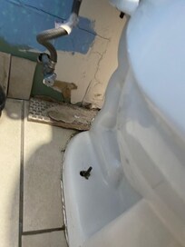 Broken toilet