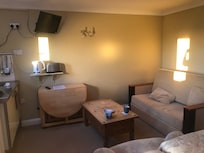 Very comfortable and cosy.