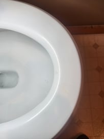 Dirty toilet from previous visitors