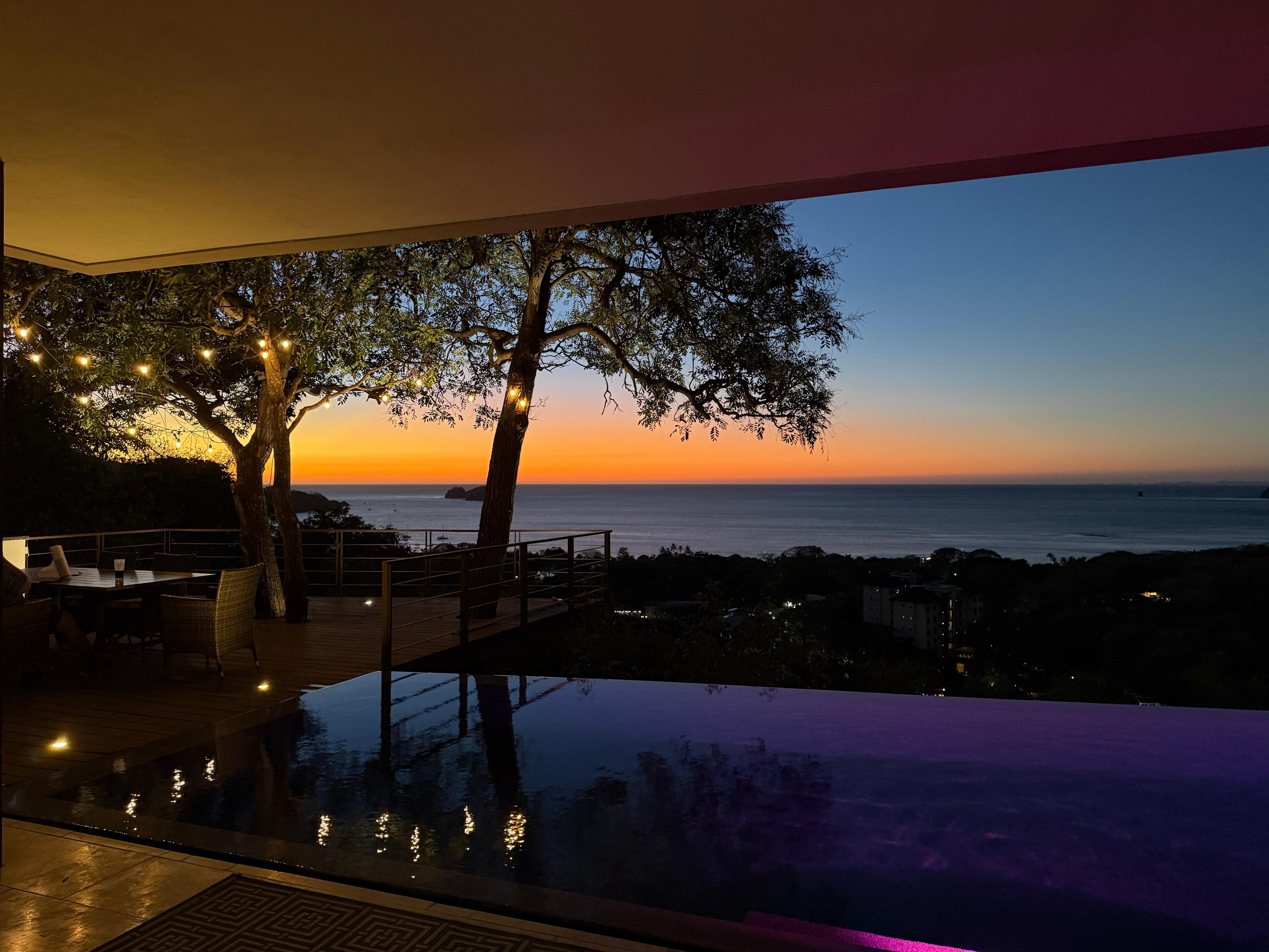 Sunset from the patio!