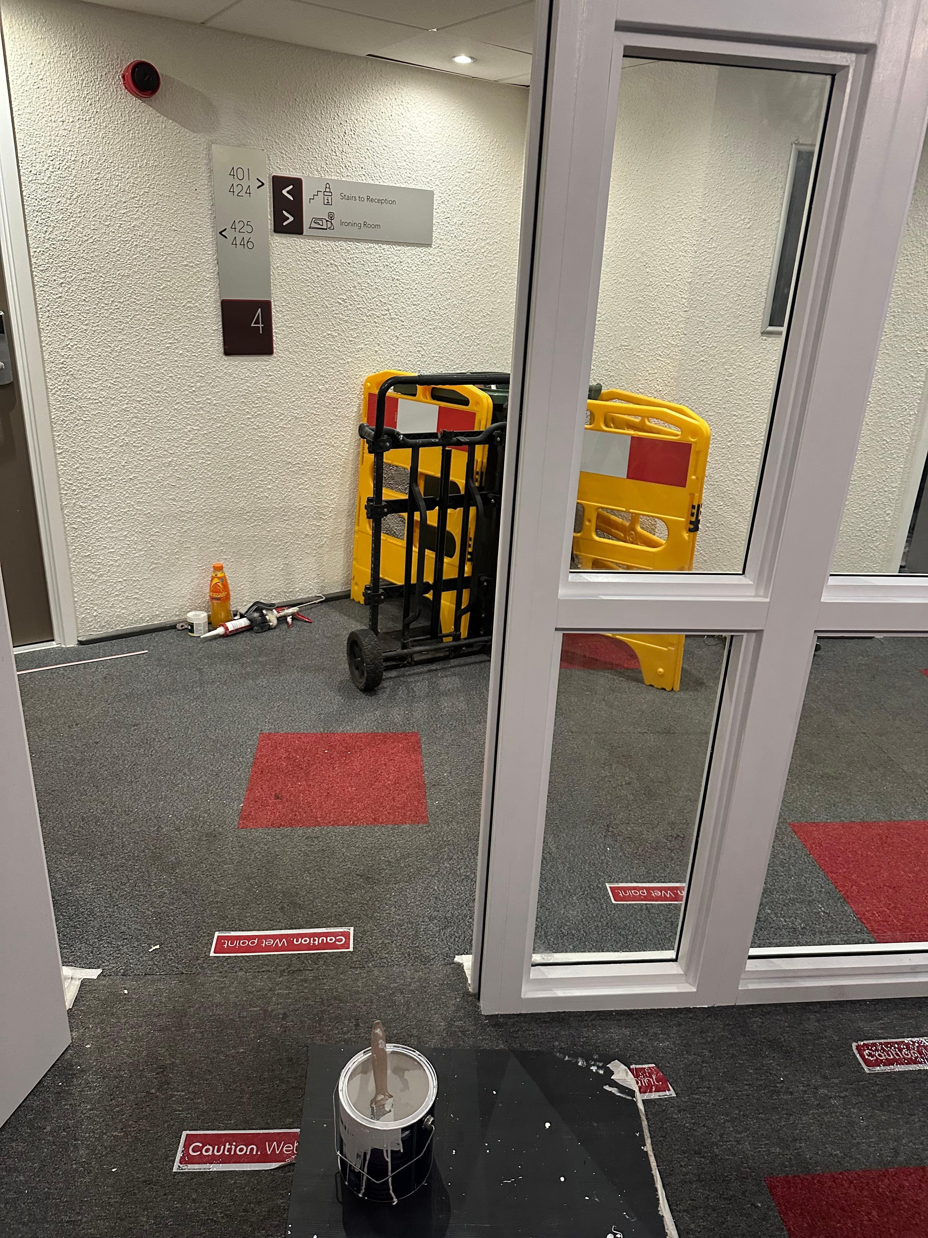 Elevator area painting