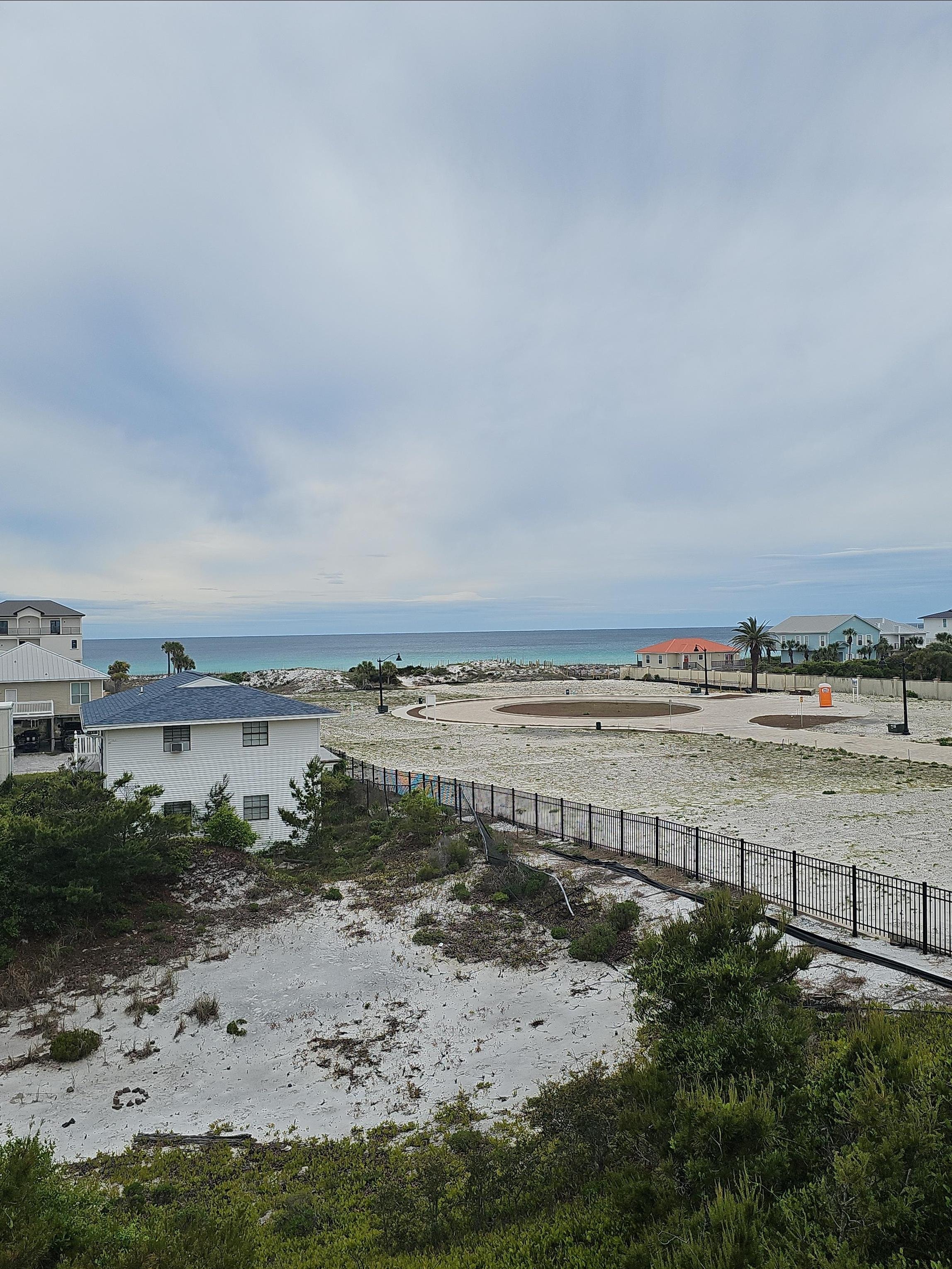 View to beach from balcony off bedroom on 3rd floor