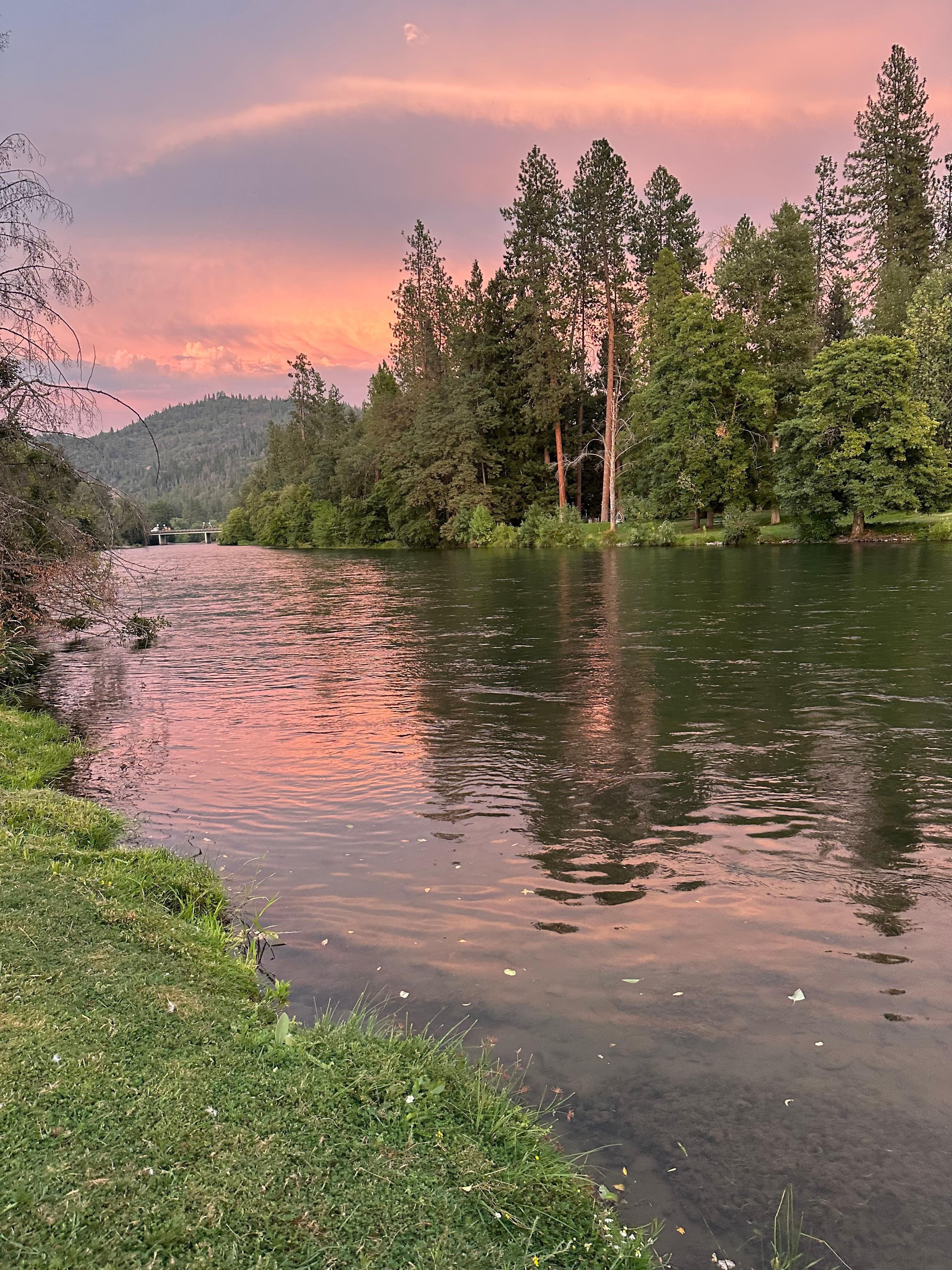 Sunset over the Rogue River