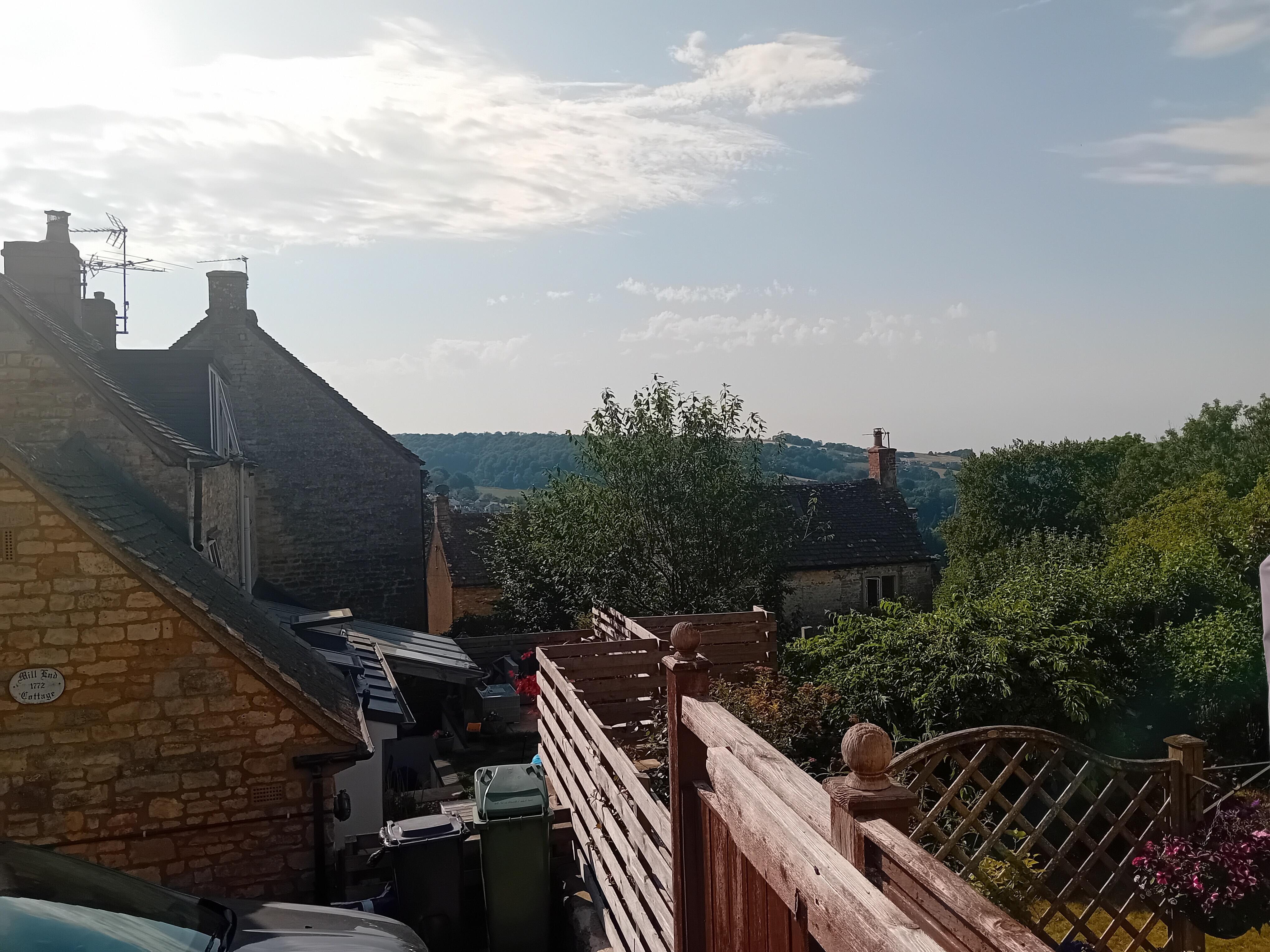 View from Front Door Step from where fantastic sunsets can be seen.