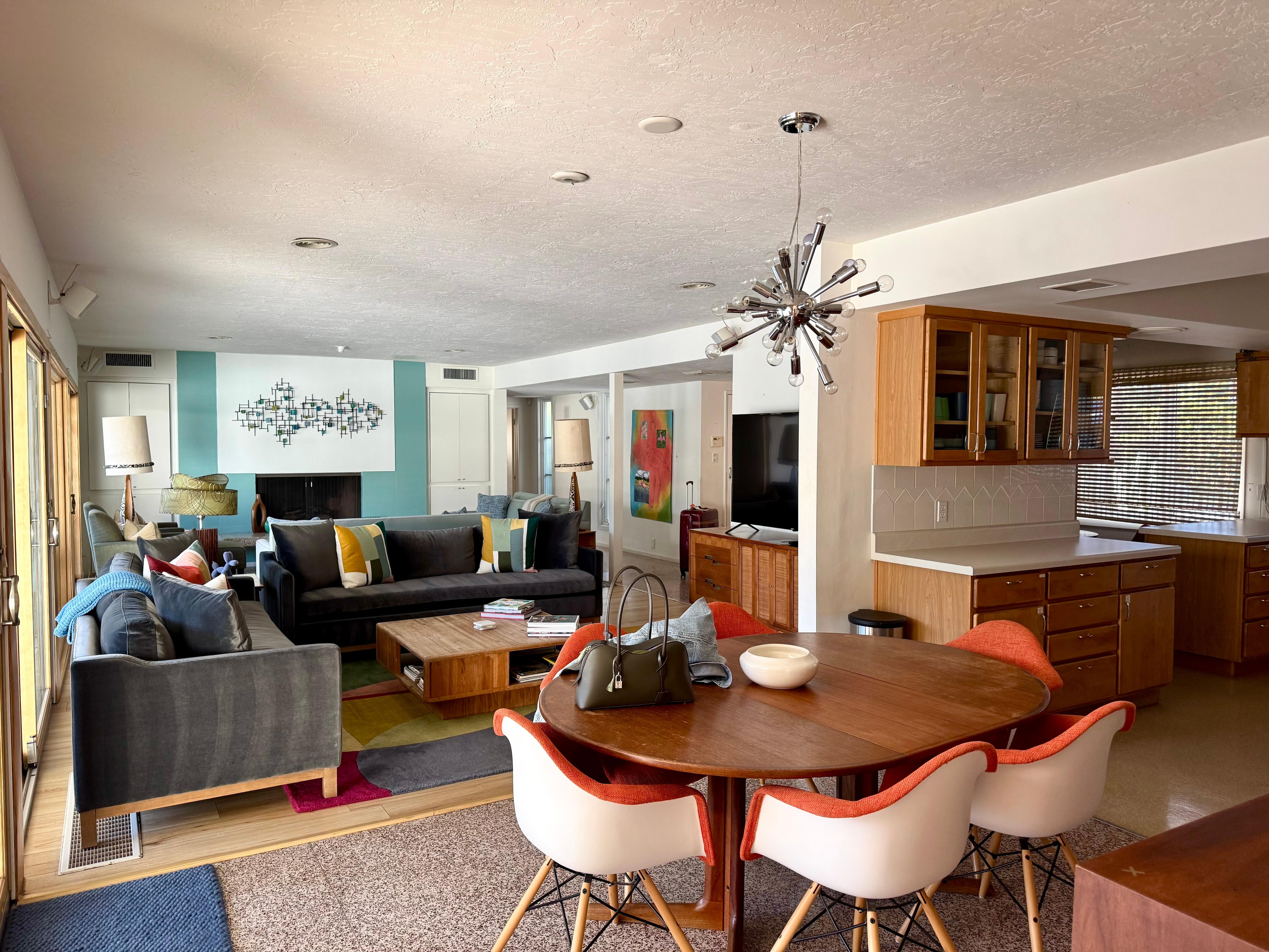 Beautiful MCM main living area. 