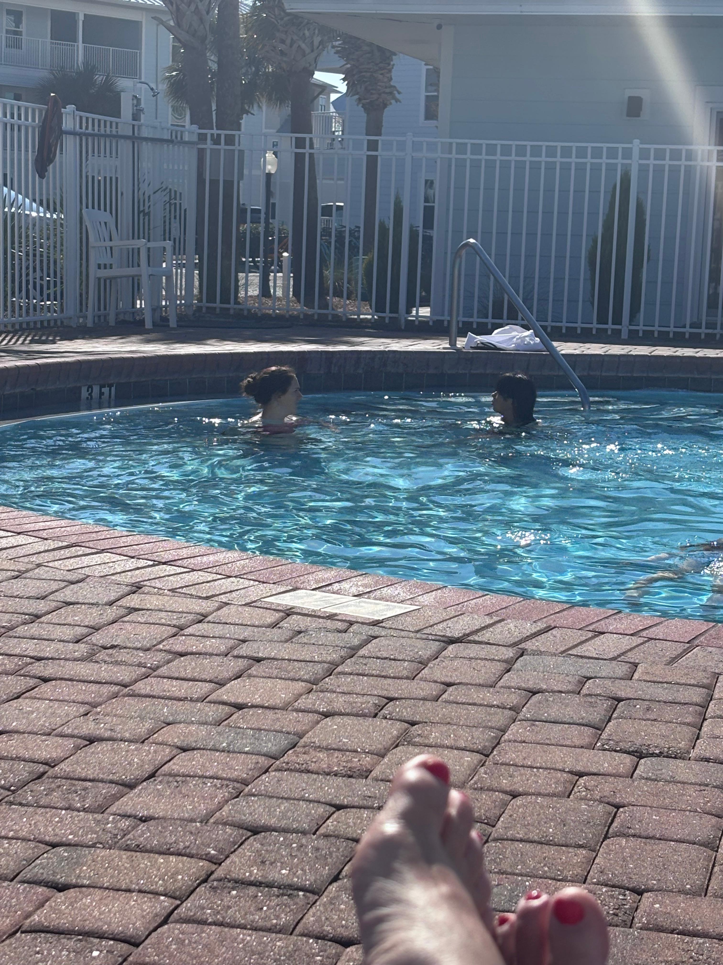 Heated pool was perfect! 