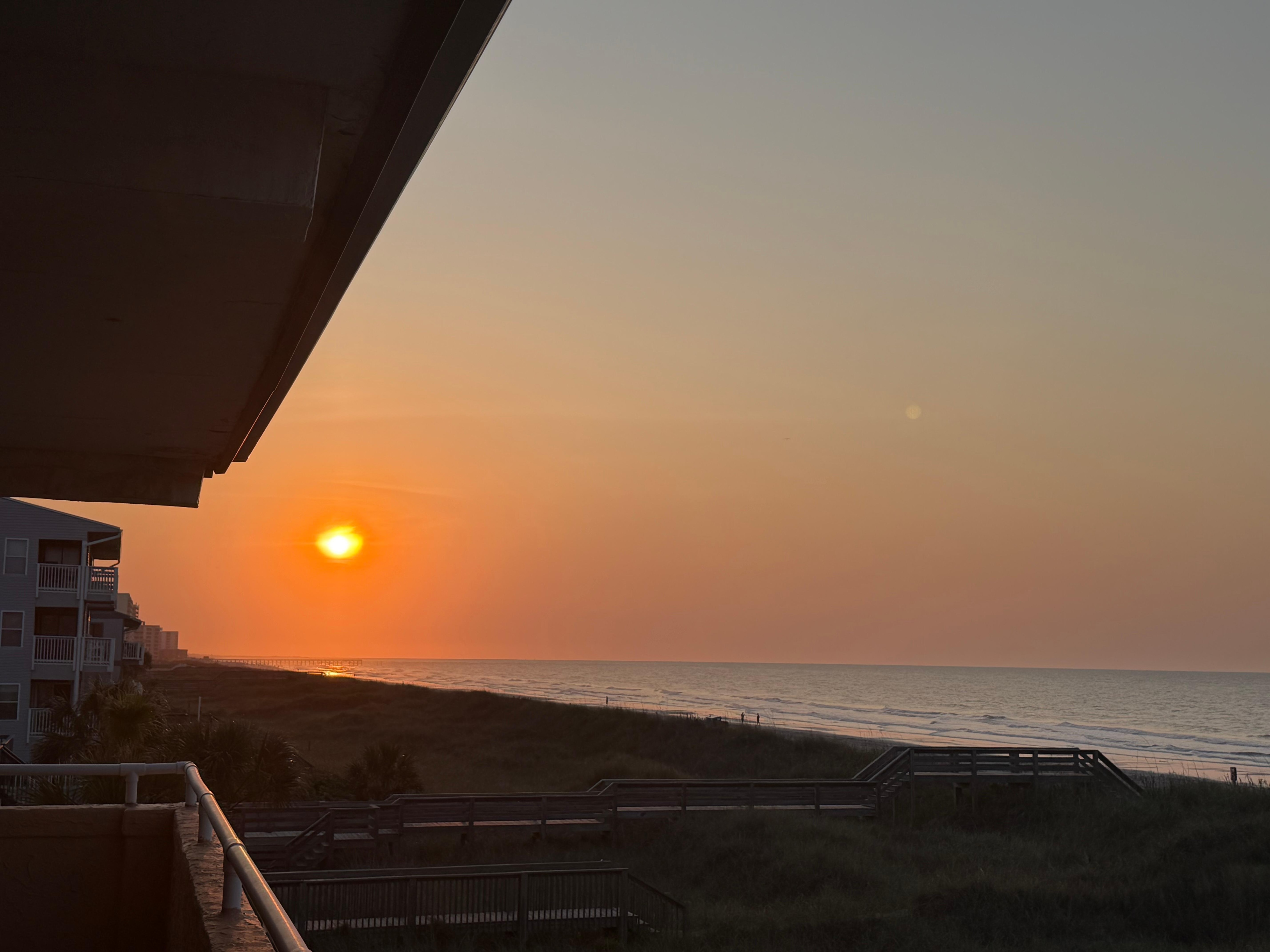 Sunrise from the balcony