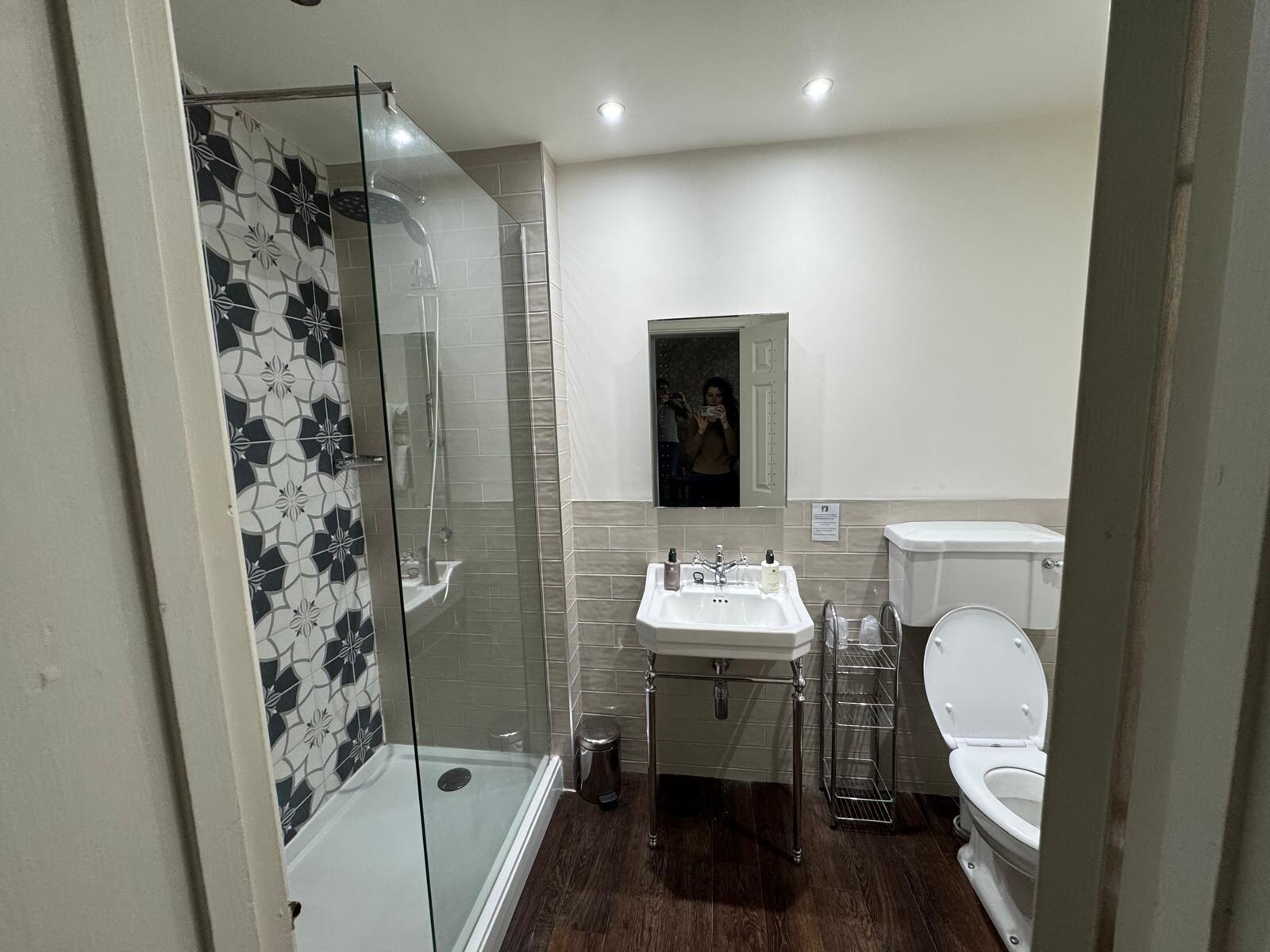 Actual room: the bathroom