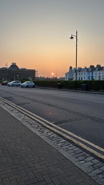 Sea view with lovely sun set