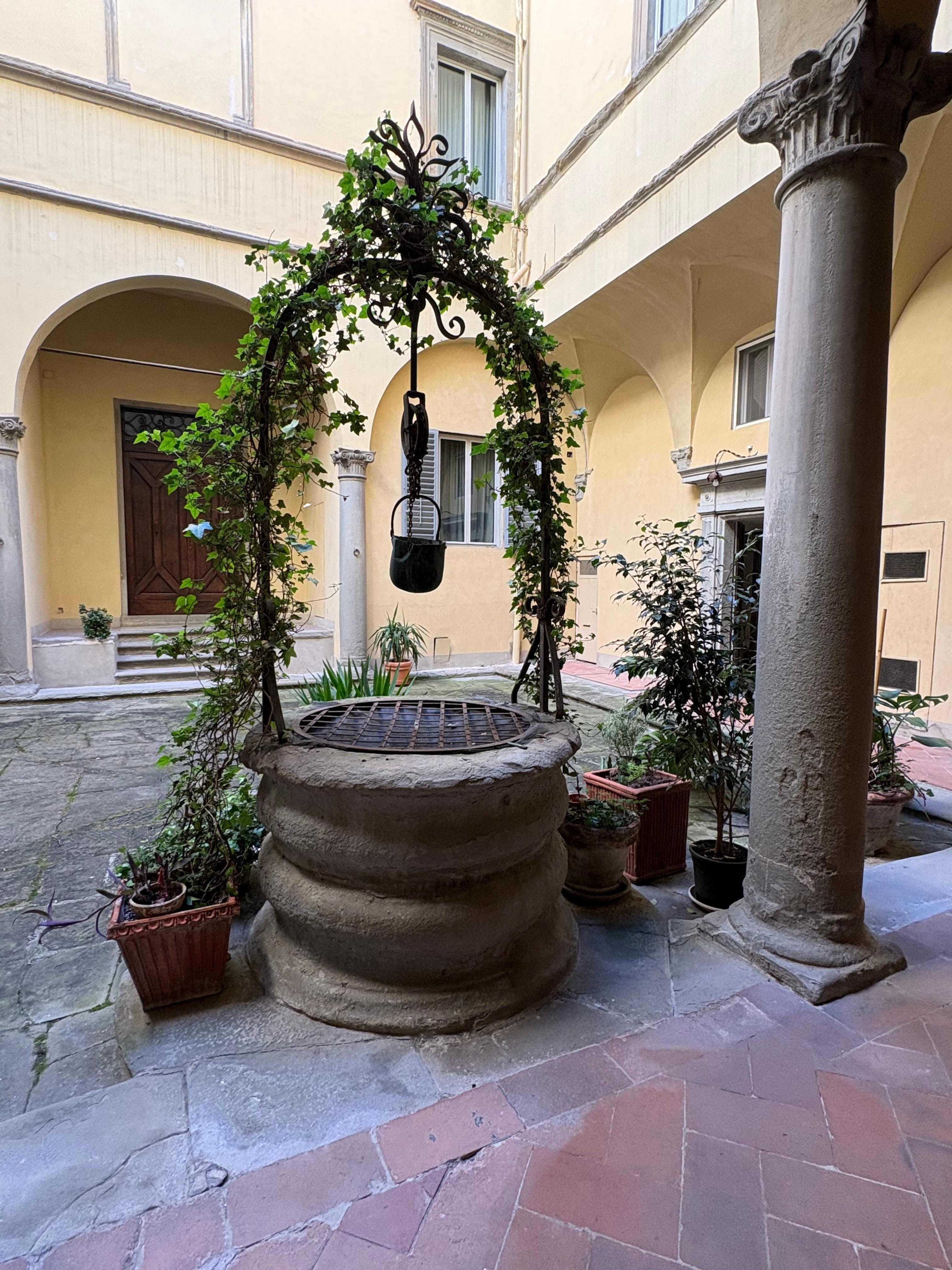 Building atrium is lovely, as are the neighbors