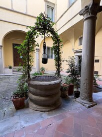 Building atrium is lovely, as are the neighbors