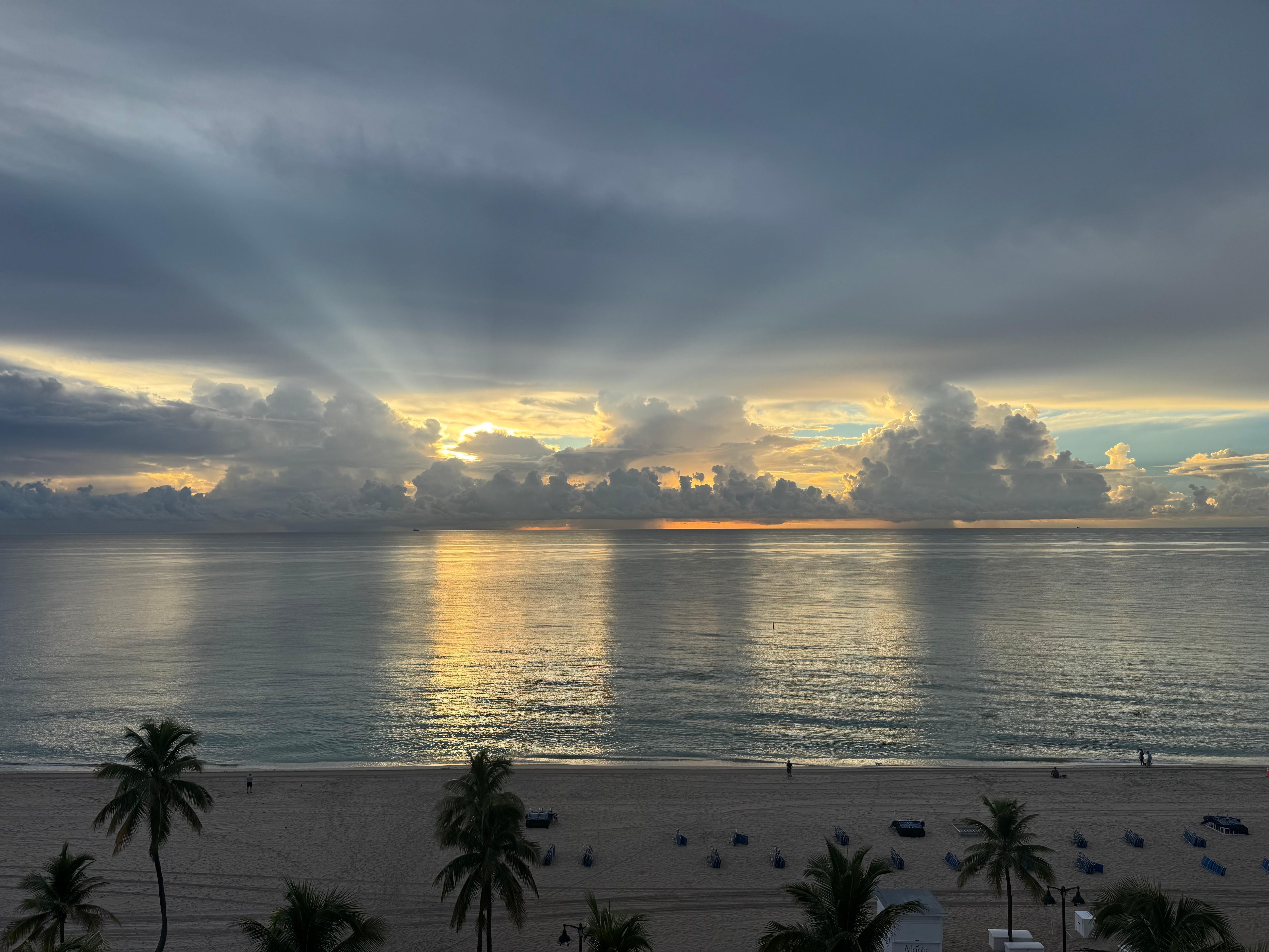 Sunrise view from the balcony