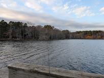The fishing dock on Lake Bailey near the visitor's center