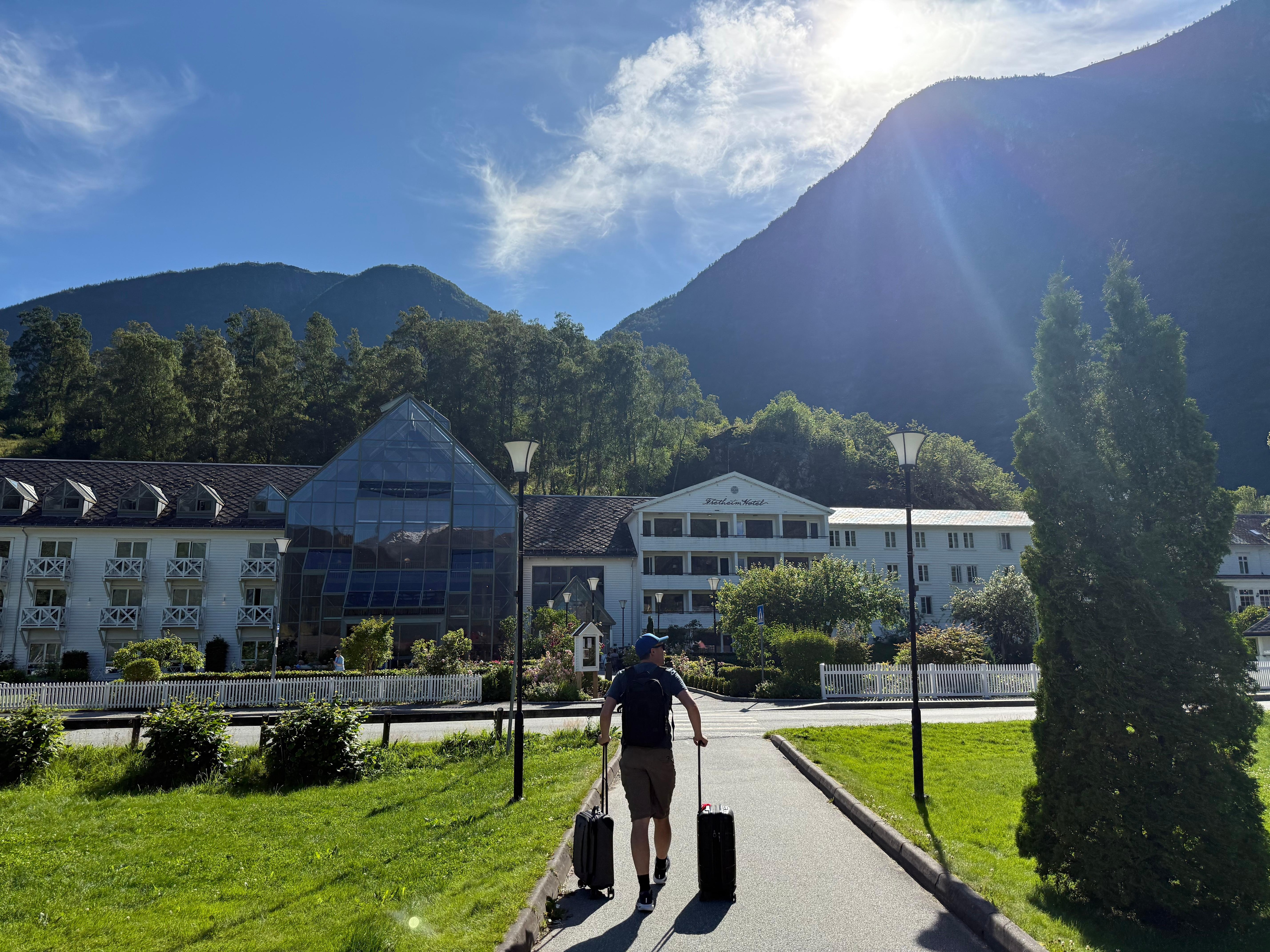 A very short walk from the train station. Beautiful location.