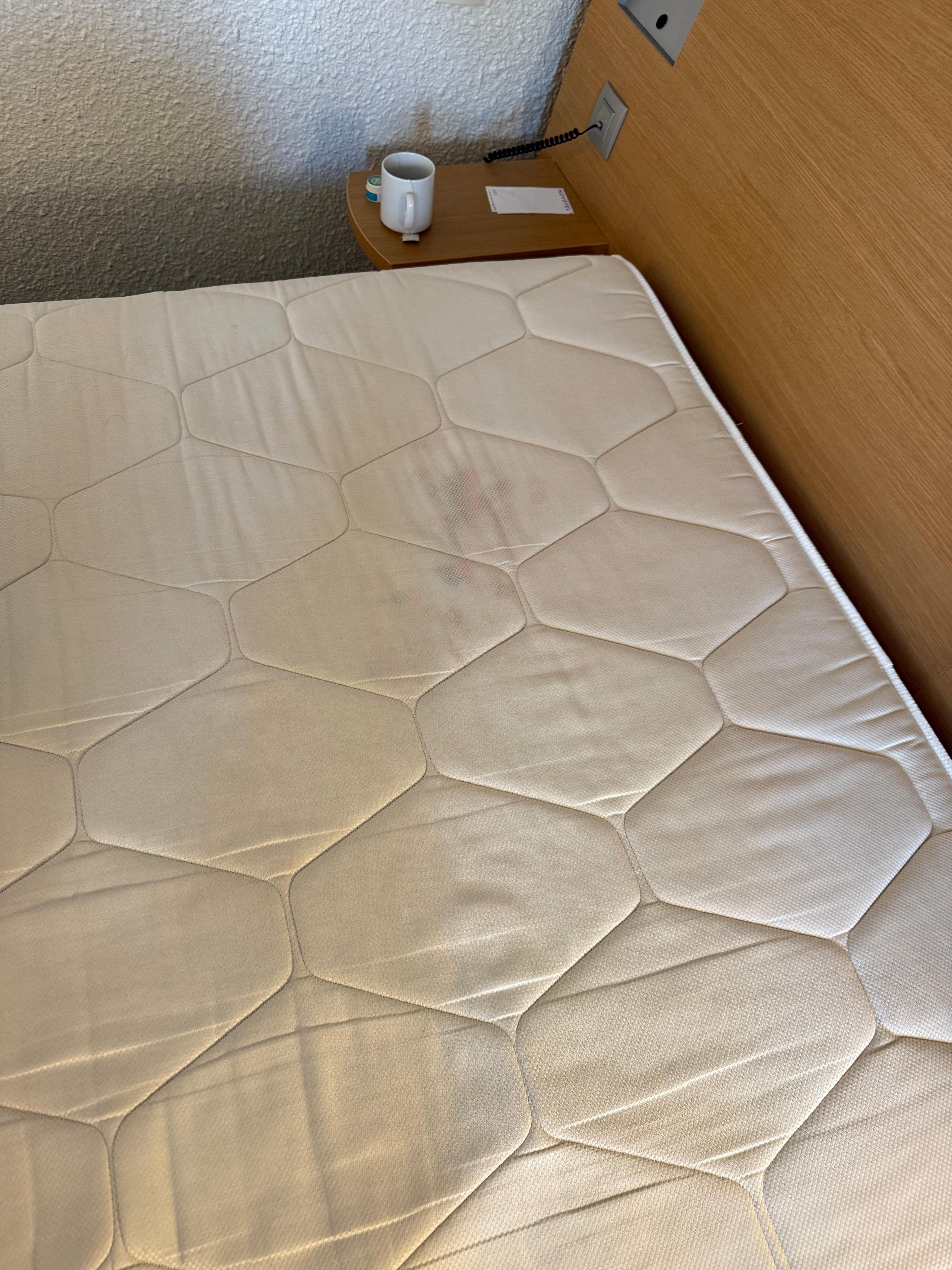 Filthy mattress which gave me rash. I complained and they just changed sheets. 