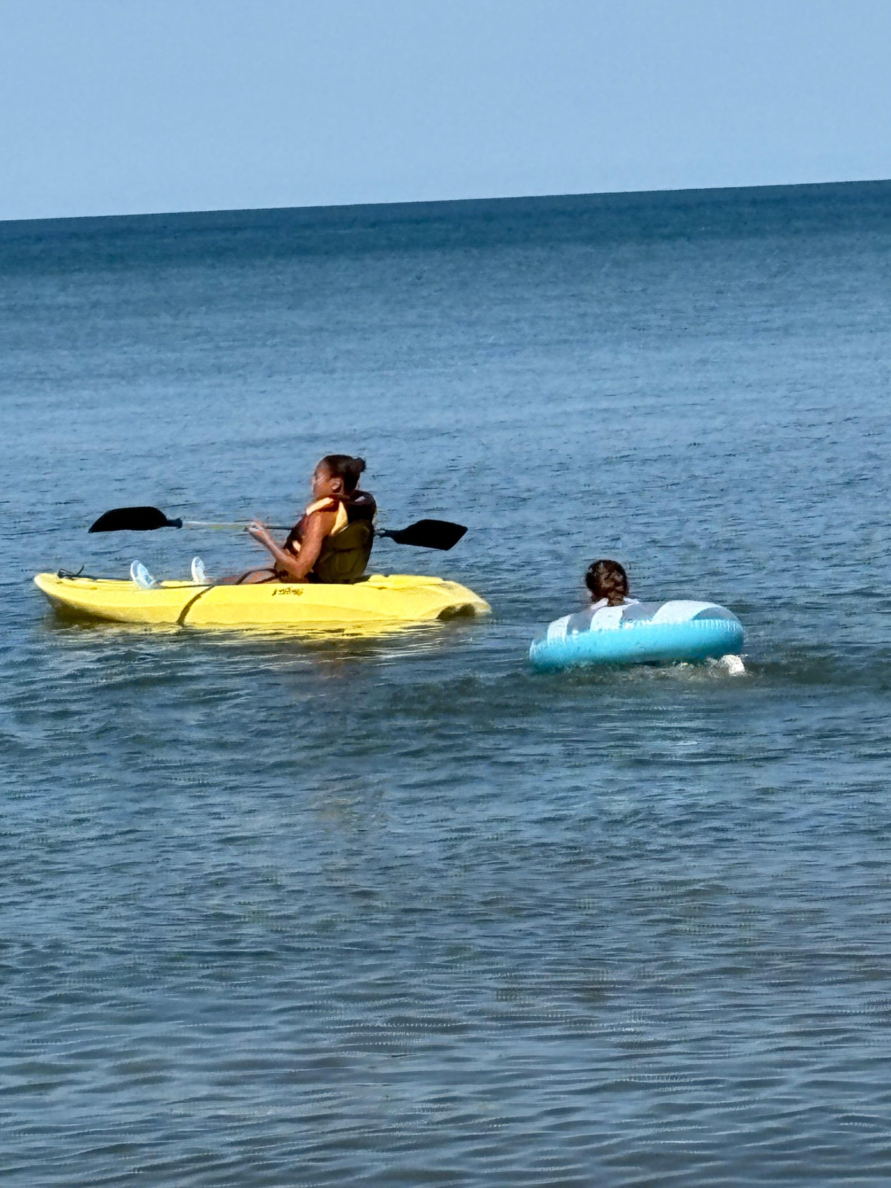Older girl loved the kayaks