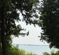 Mackinac Bridge view from Straits State Park