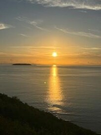 Sunrise view from the balcony.