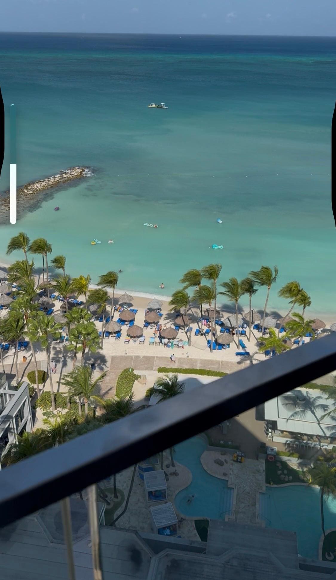 View from balcony of 1405