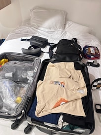 Large luggage packing