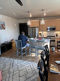 This is a view from the porch door to the kitchen.