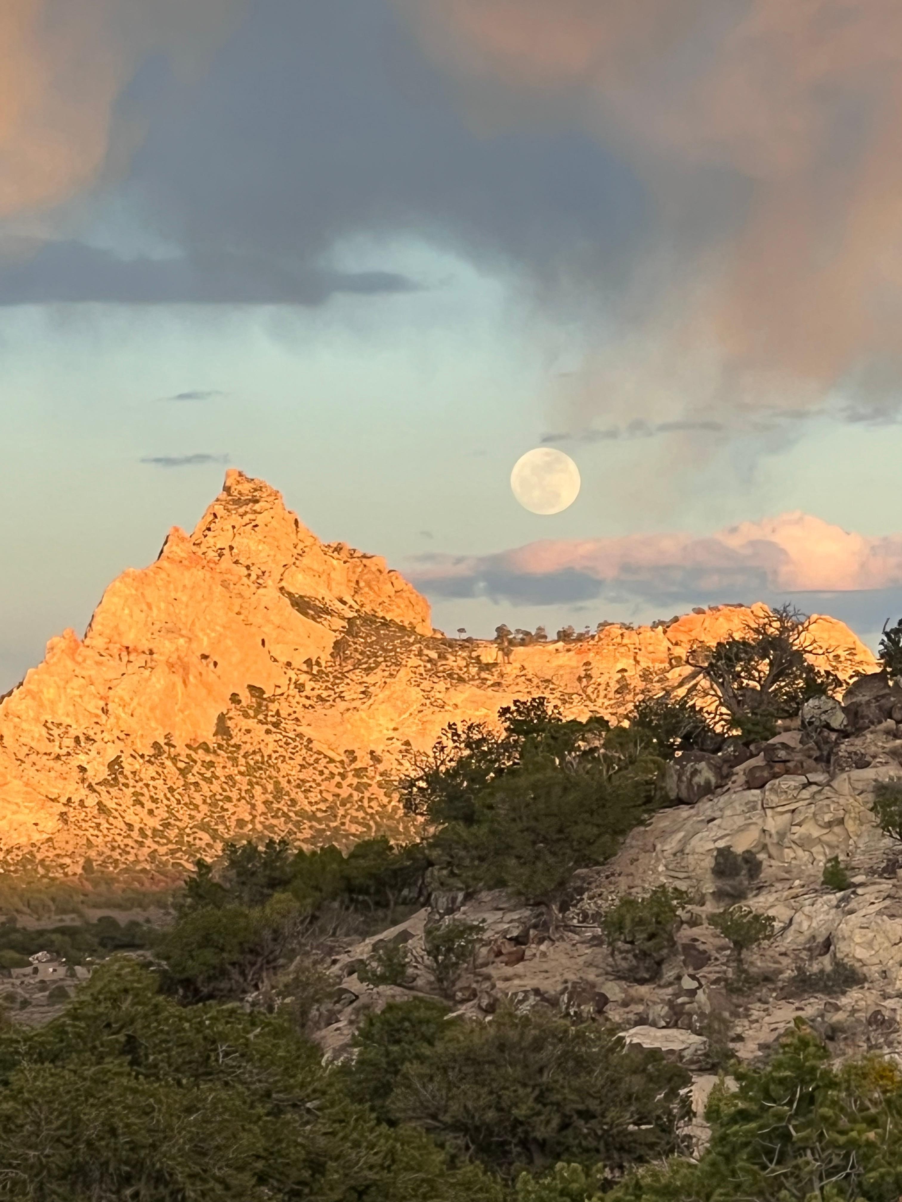 Moonrise from the deck
