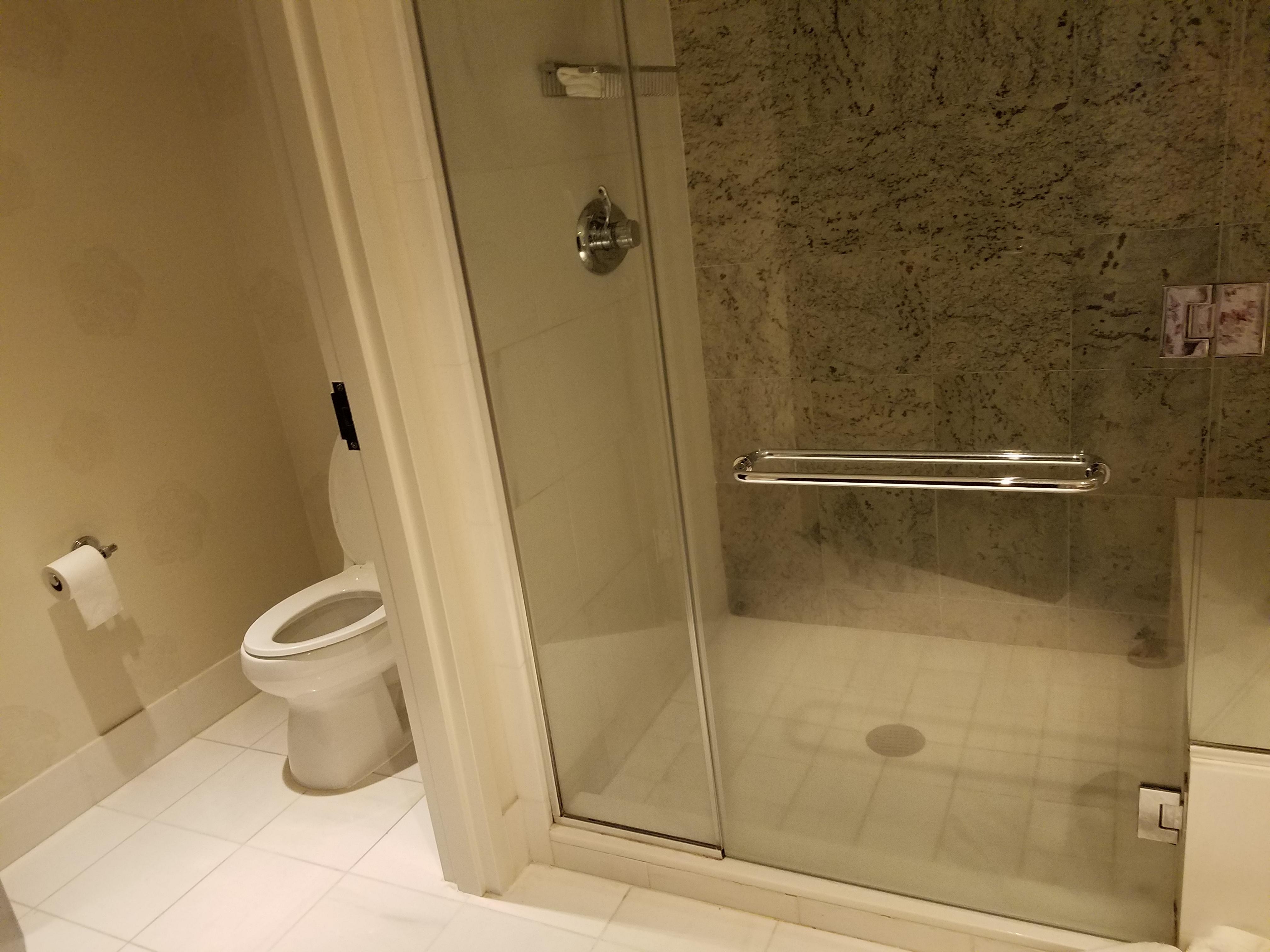 shower and bathroom seperated