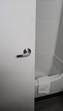 Bathroom door outside