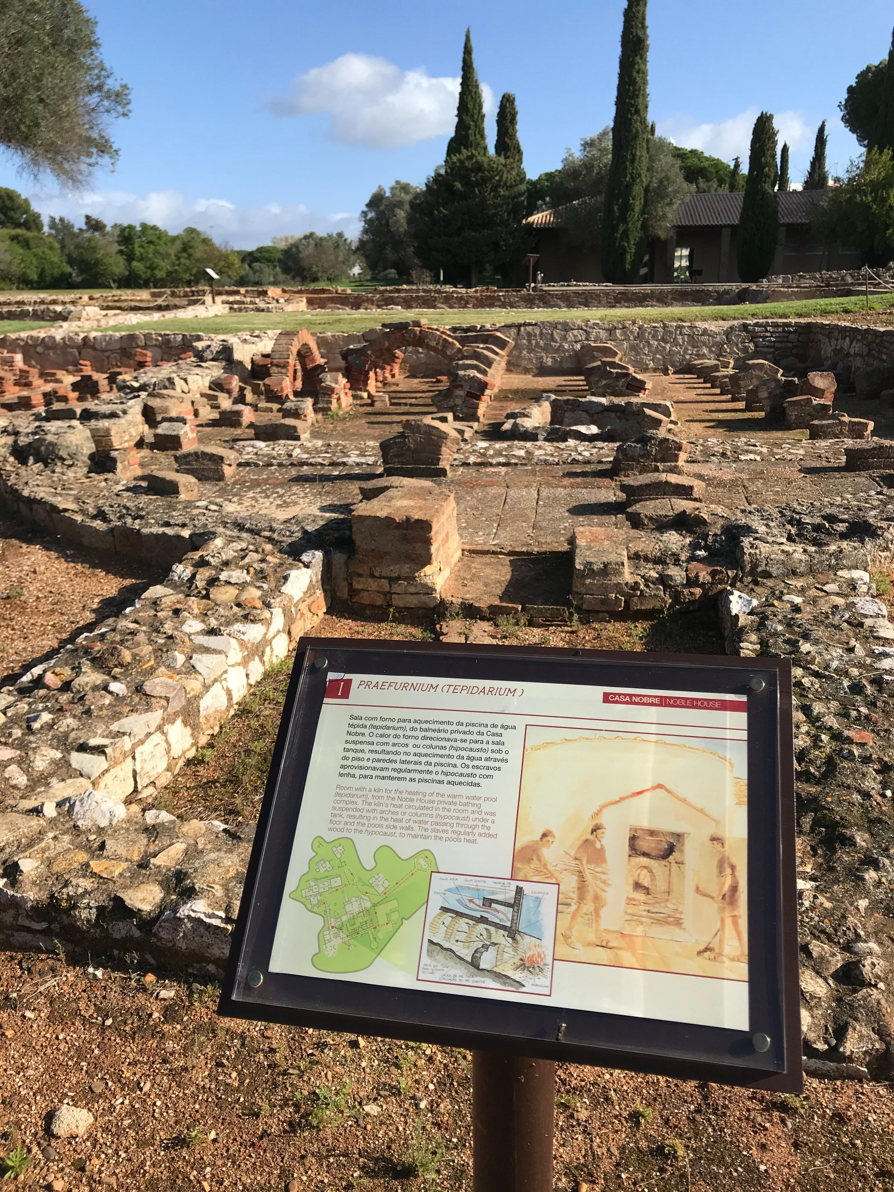 Les ruines des bains romains