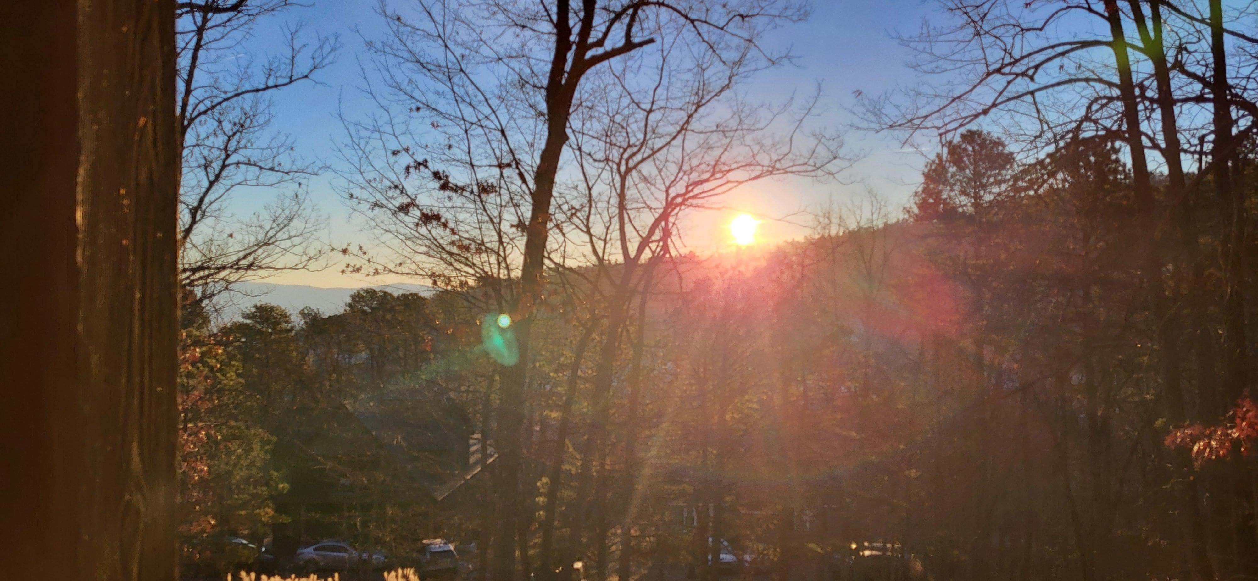 Incredible sunrises every morning from "The Porch". 