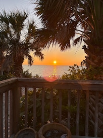 A sunset from the deck