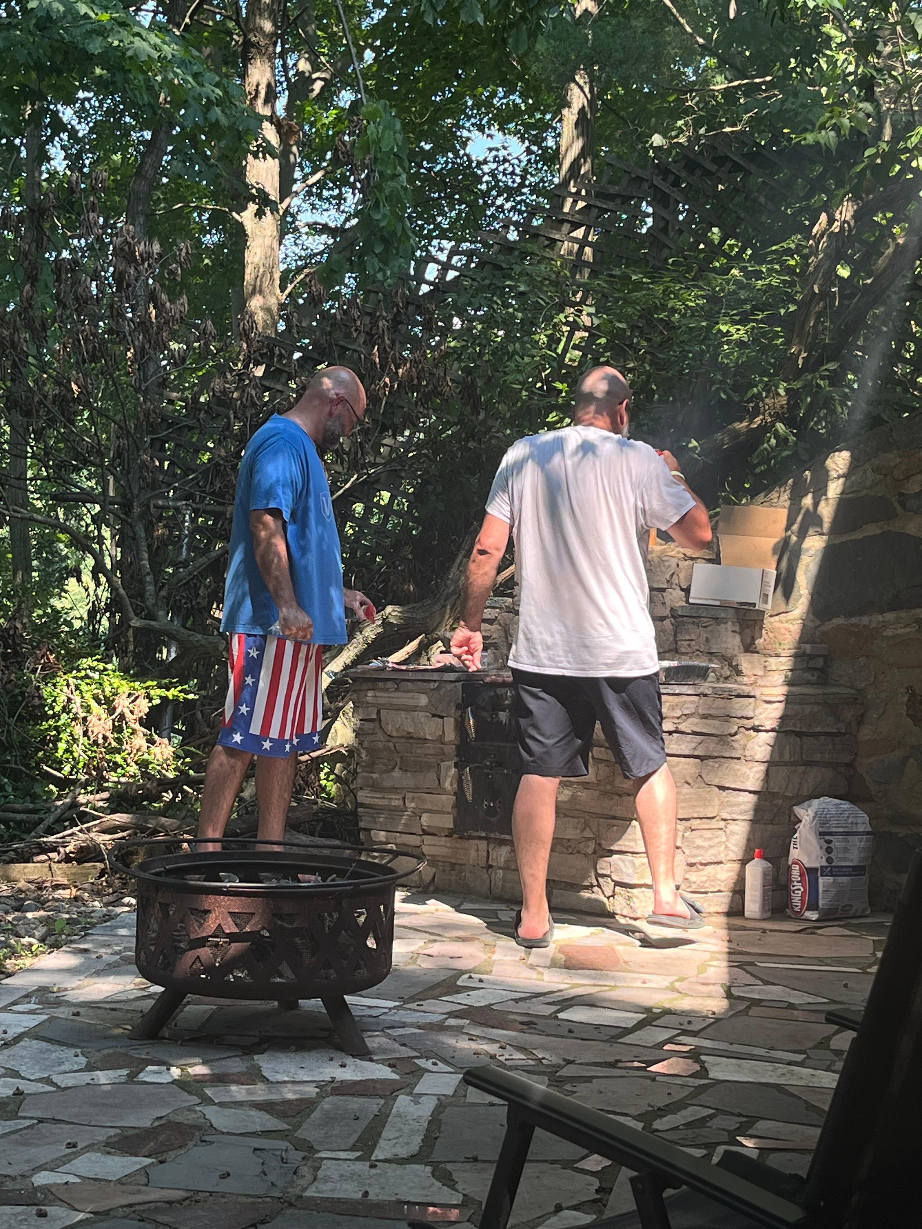 Outdoor grill was awesome 