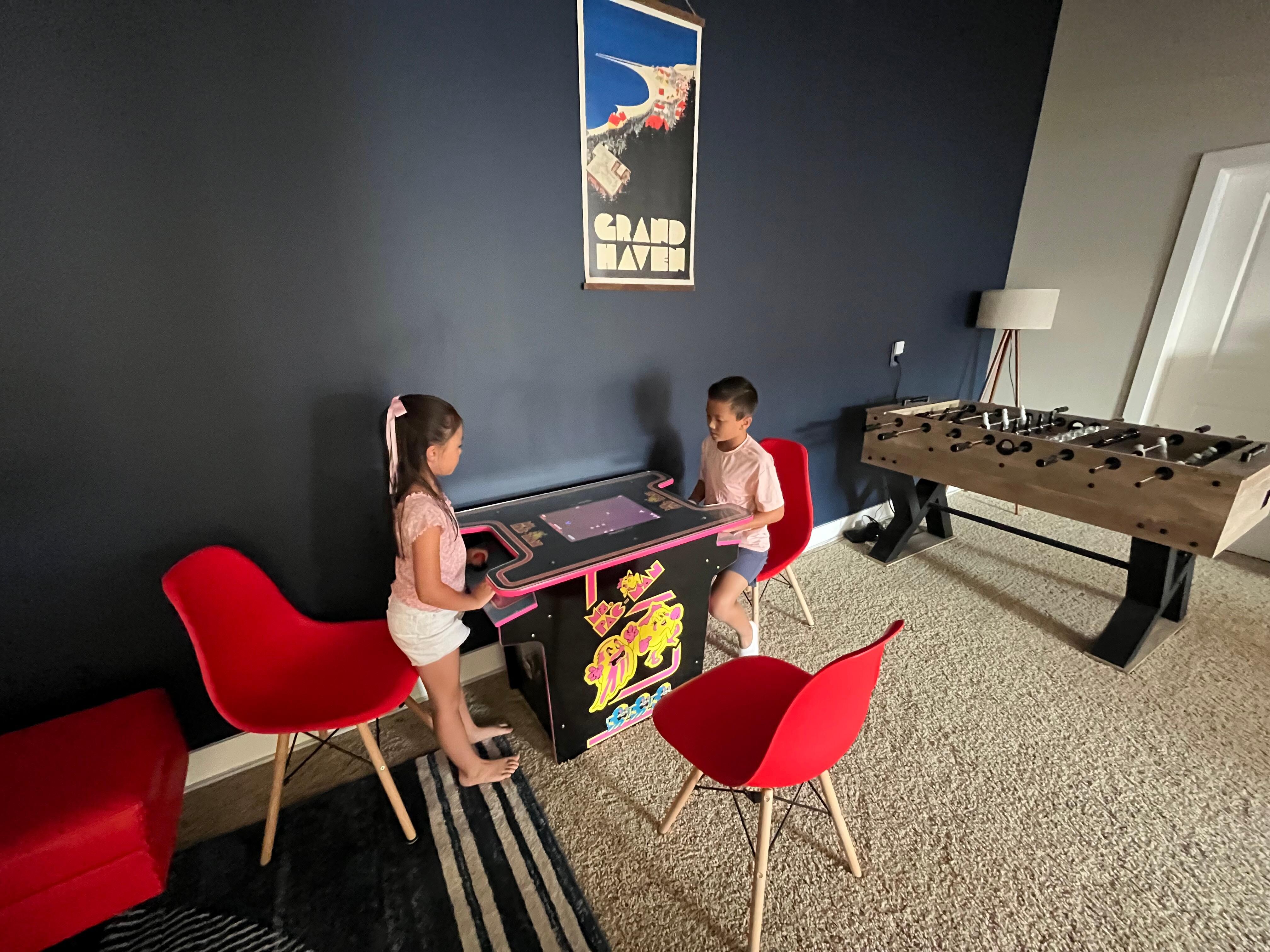 Older kids loved the games upstairs!