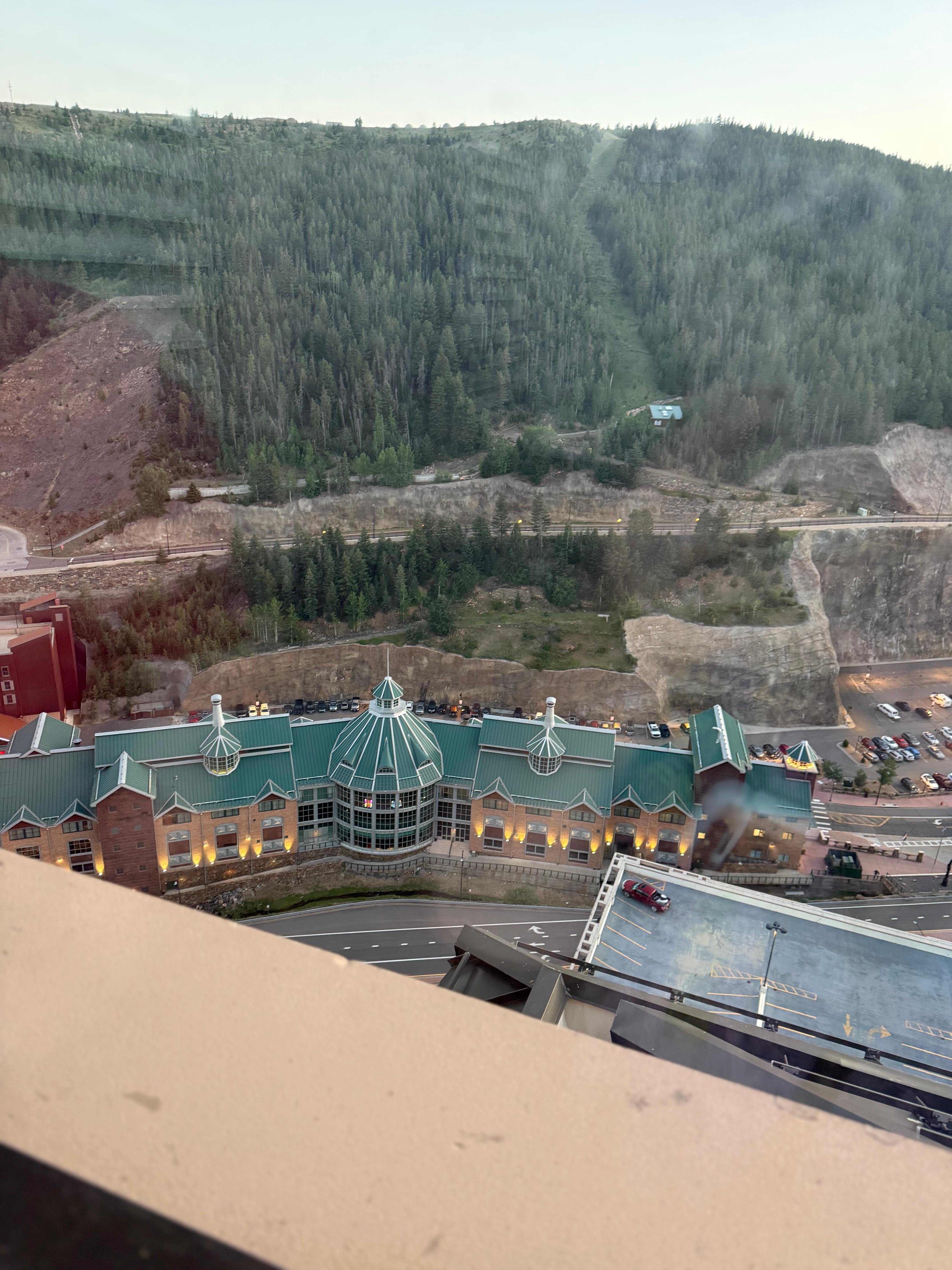 View from pool balcony 