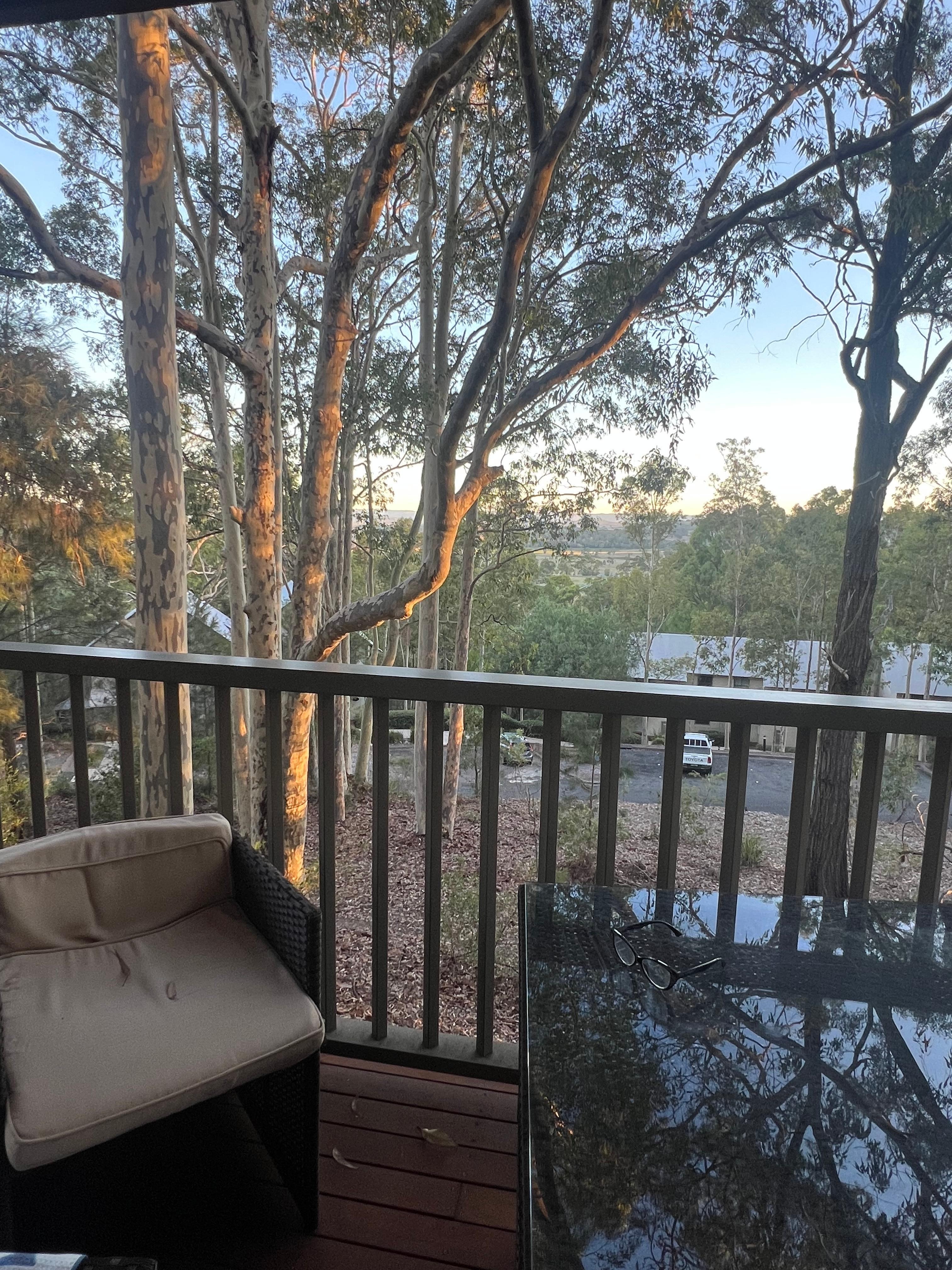 Outlook from balcony