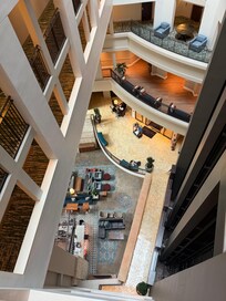 View from the sixth floor looking down