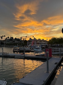Sunset from the ferry across to the casino