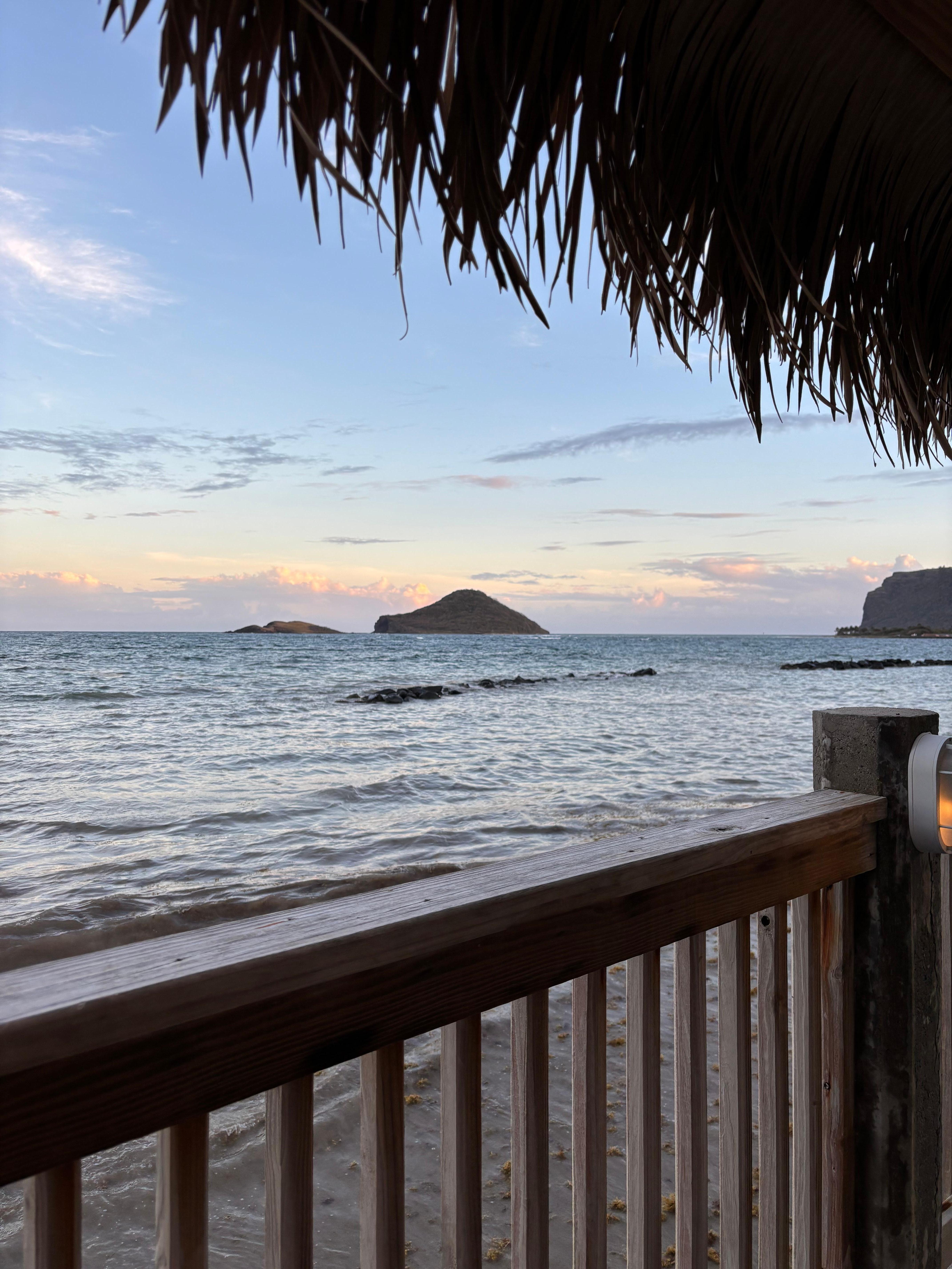 View from beach cabana