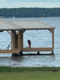Fishing off the dock