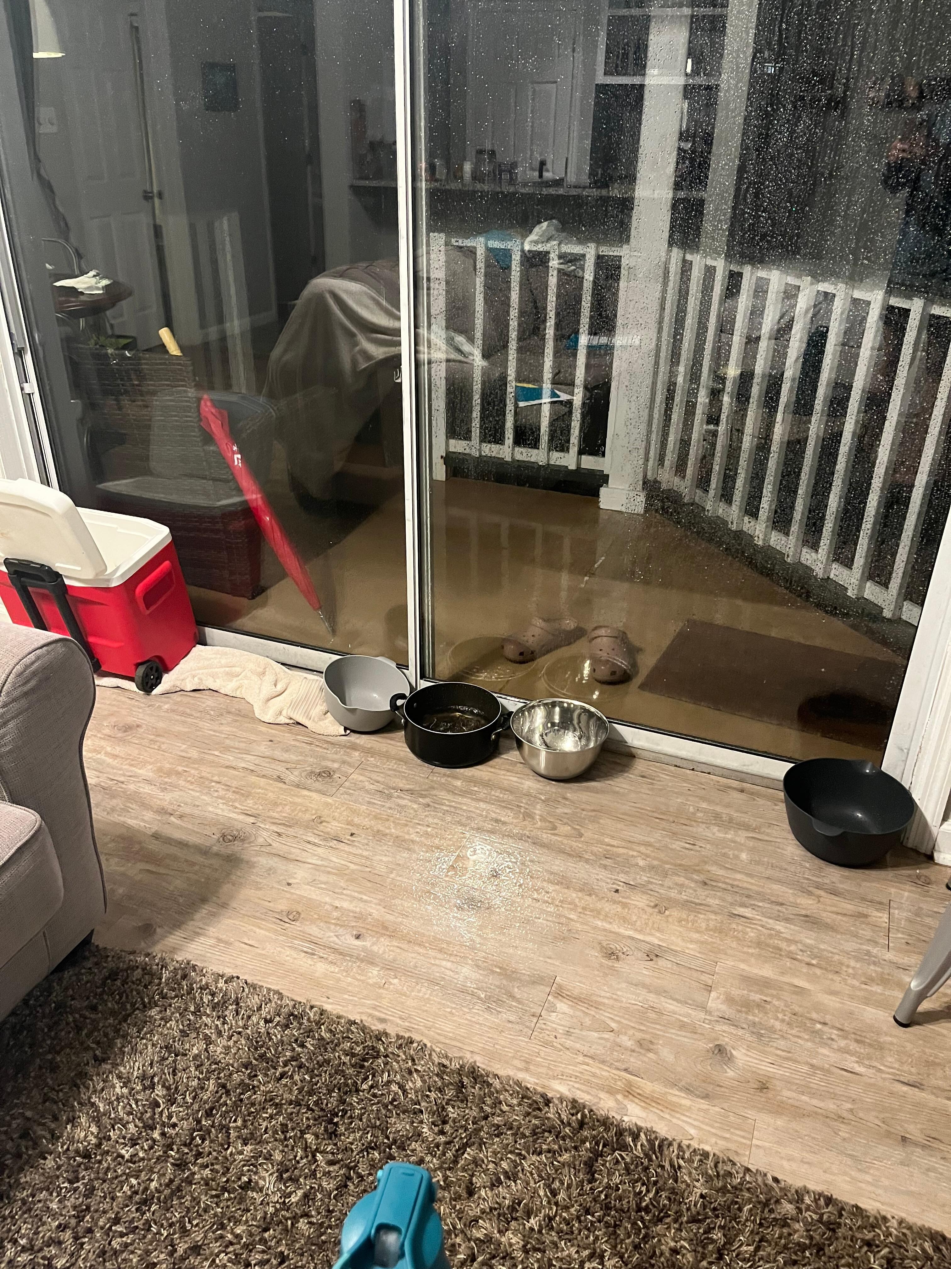 Extensive cleanup required due to flooding