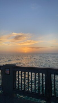 Sunset on the pier.