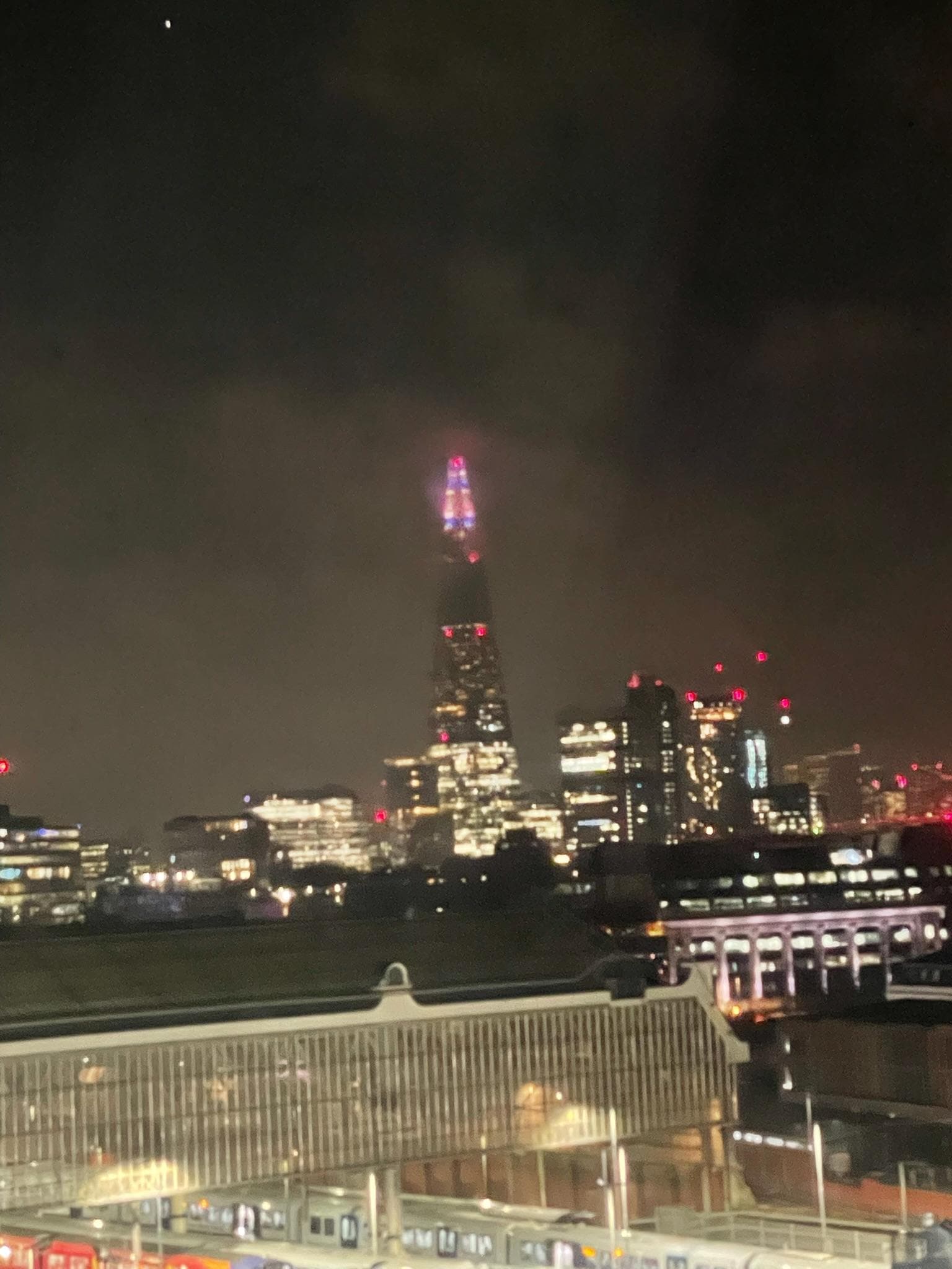 View of the Shard from our room