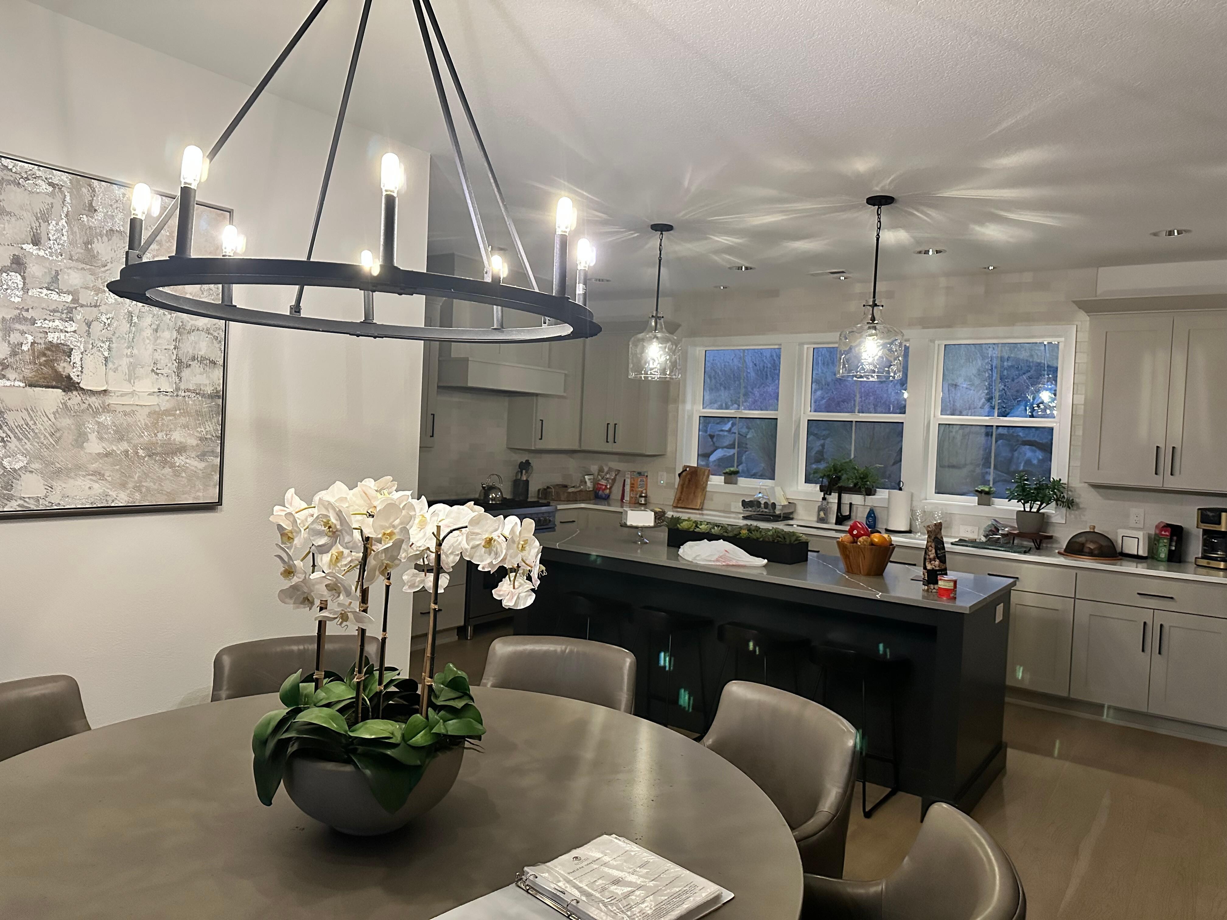 Beautiful kitchen and living room