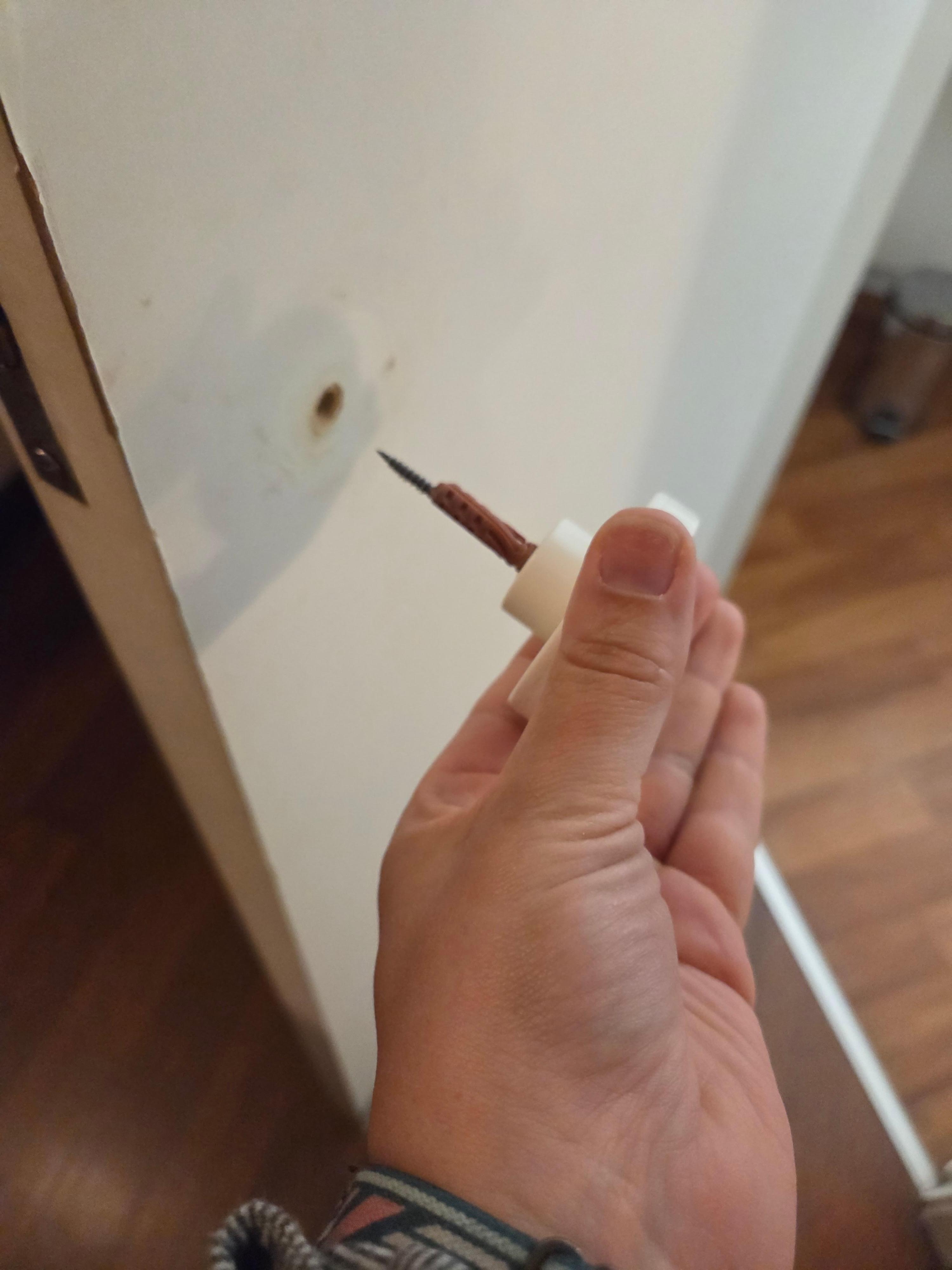 Bathroom door handle