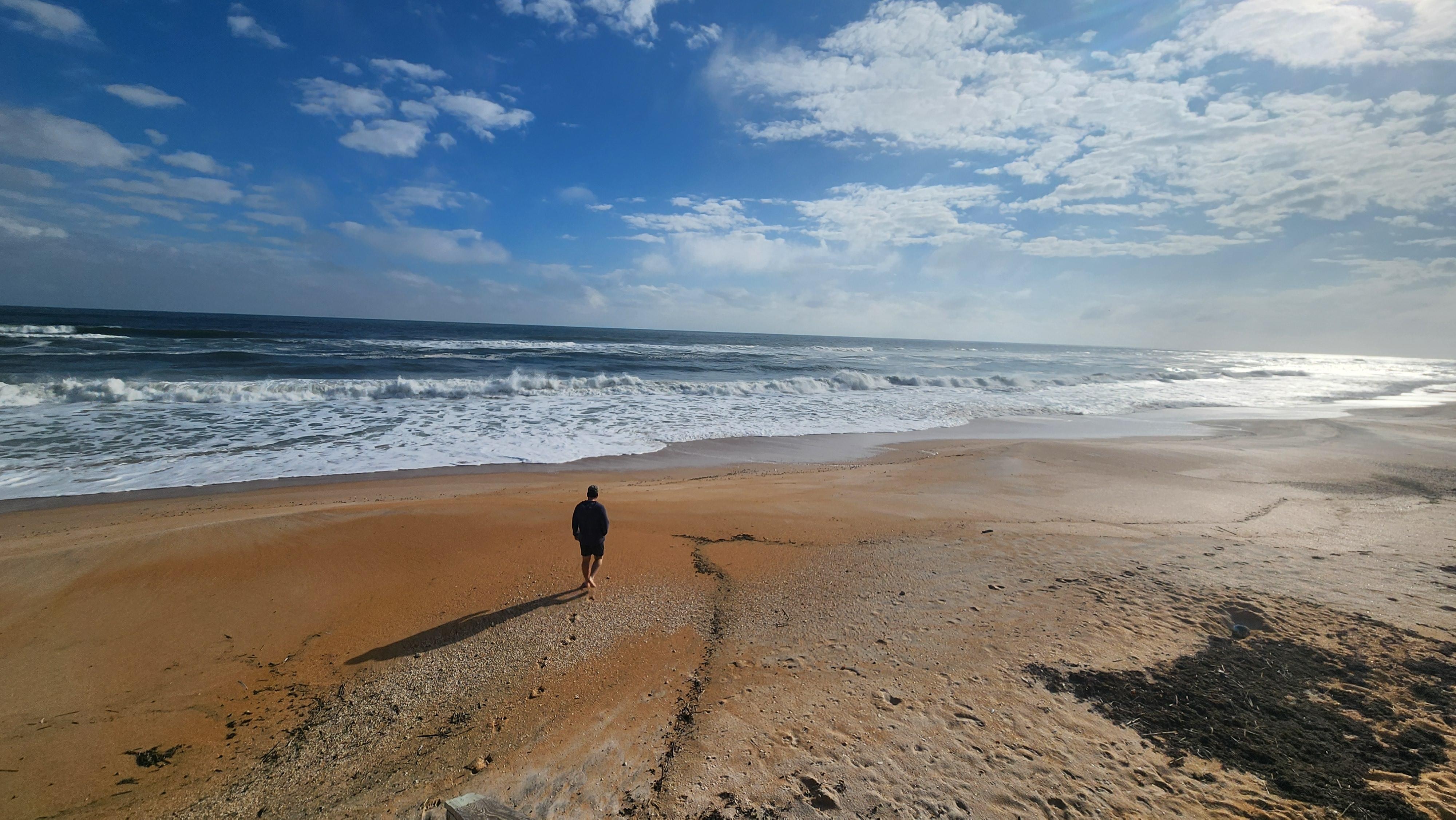 Lots of beach walking