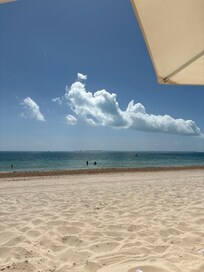 Isla mujeres on the horizon