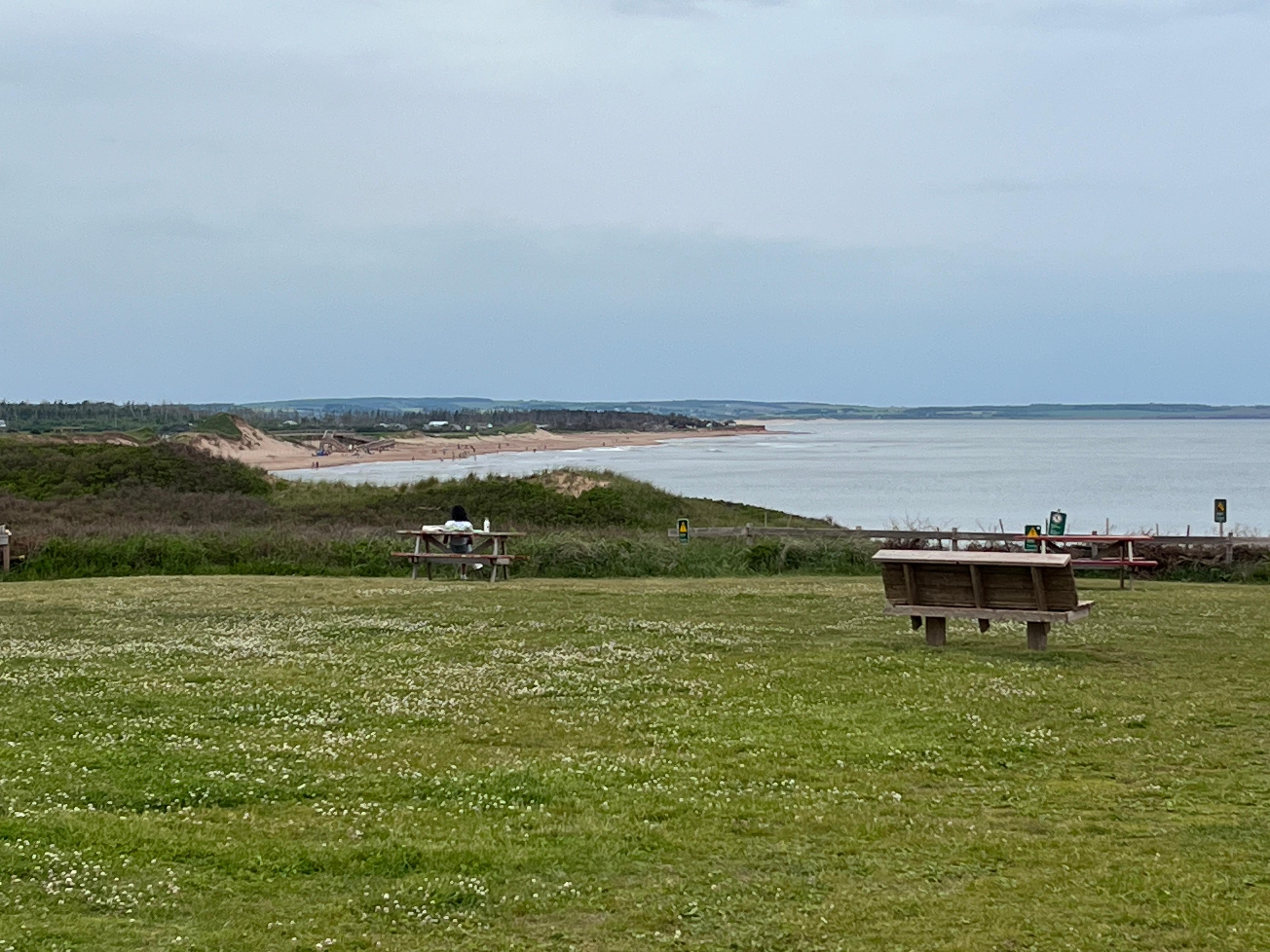 This is the view from Prince Edward Island National Park, about 2 minutes by bike and less than a 10-minute walk from the cottages.