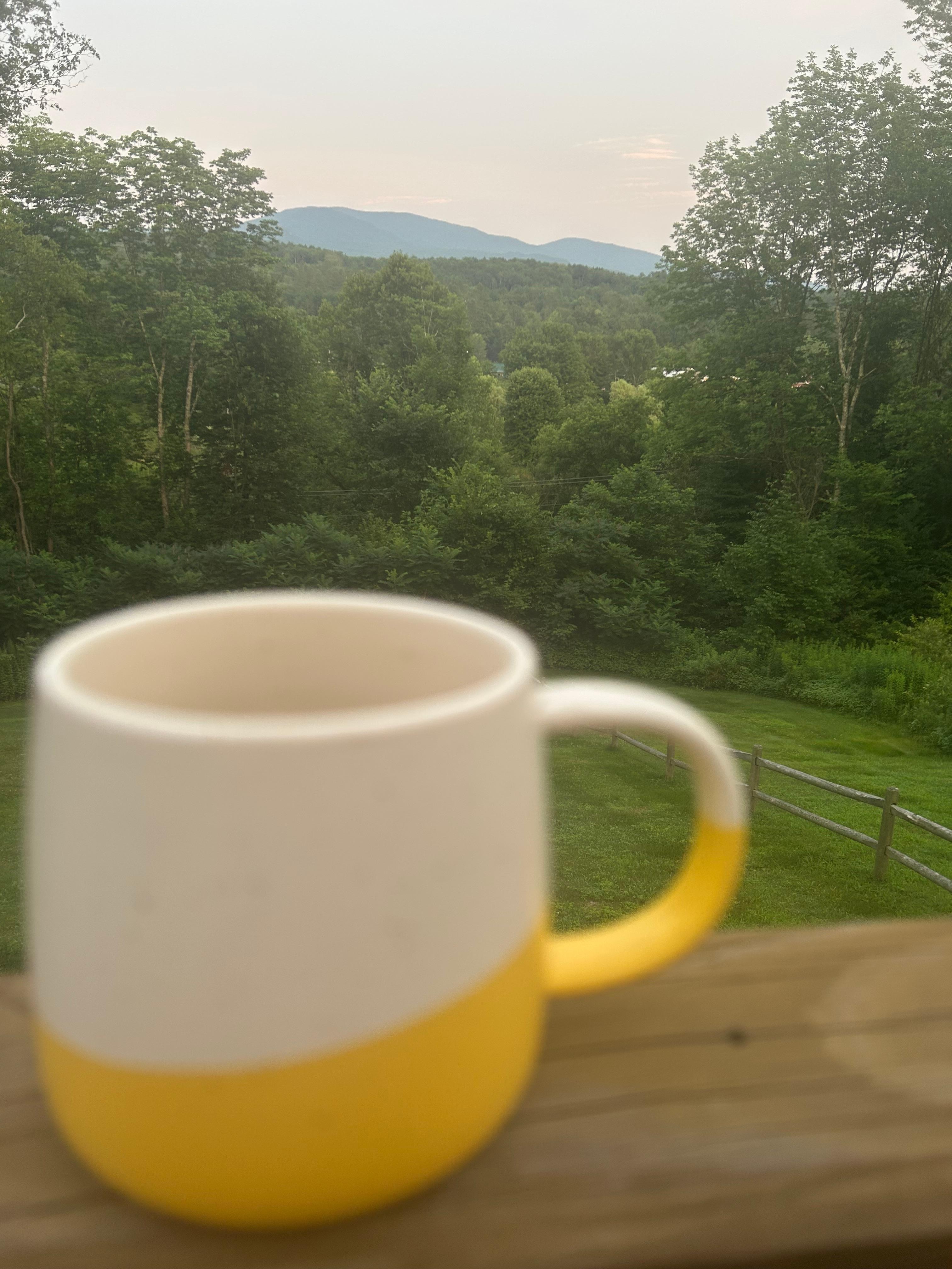 View off the deck. That was beautiful. 