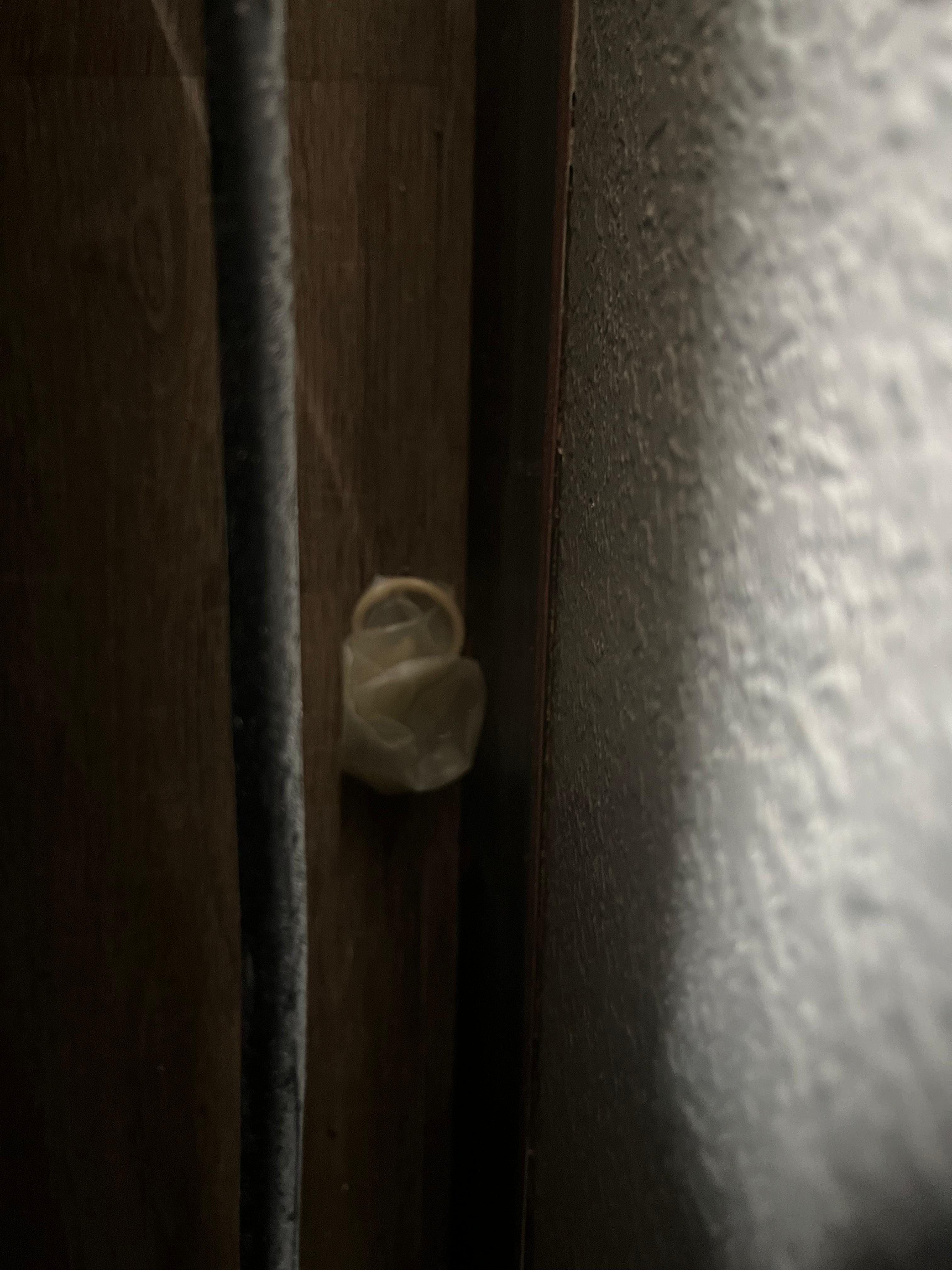 Condom found by headboard on the floor, check you rooms. 