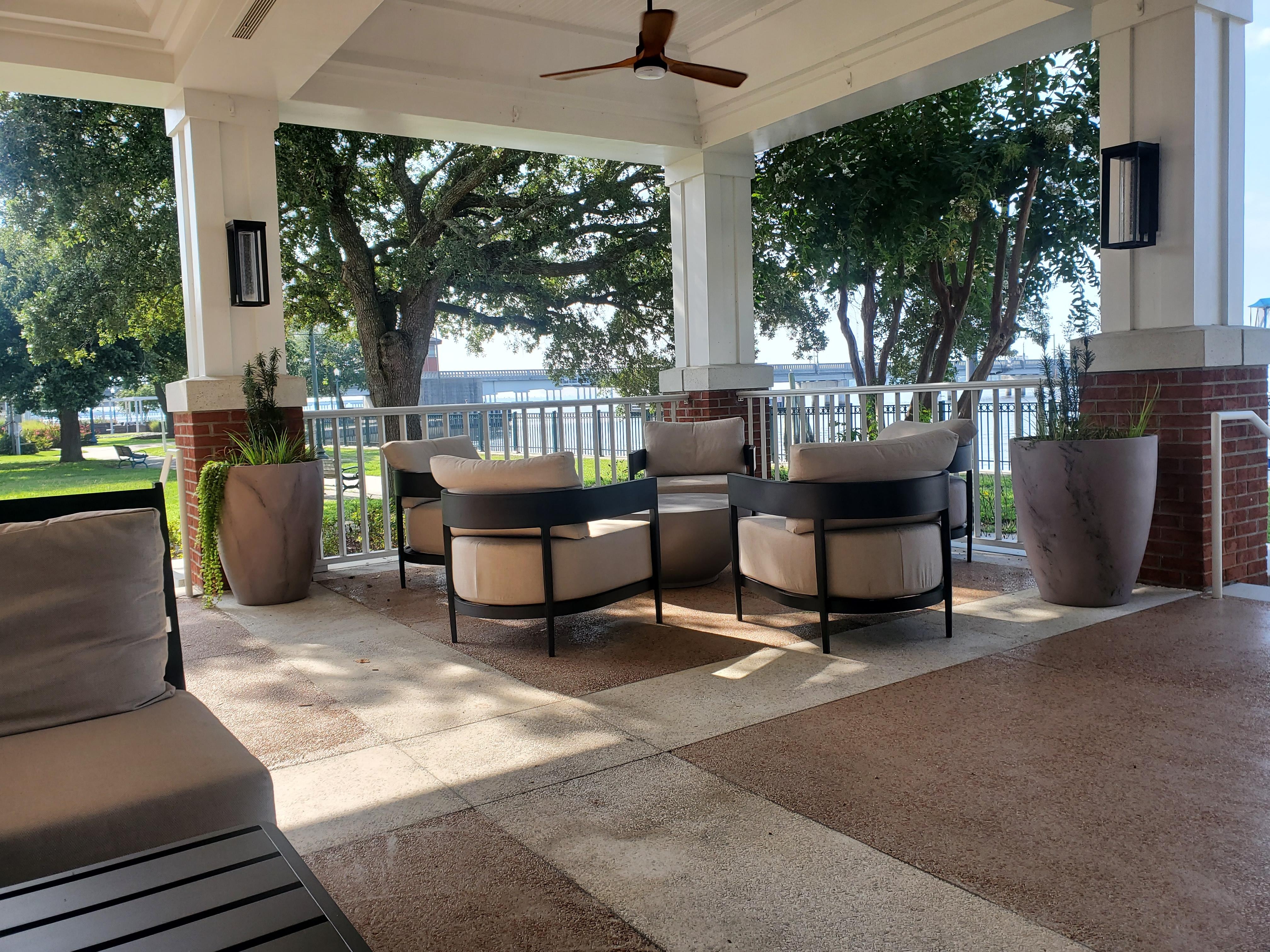 Outdoor seating area